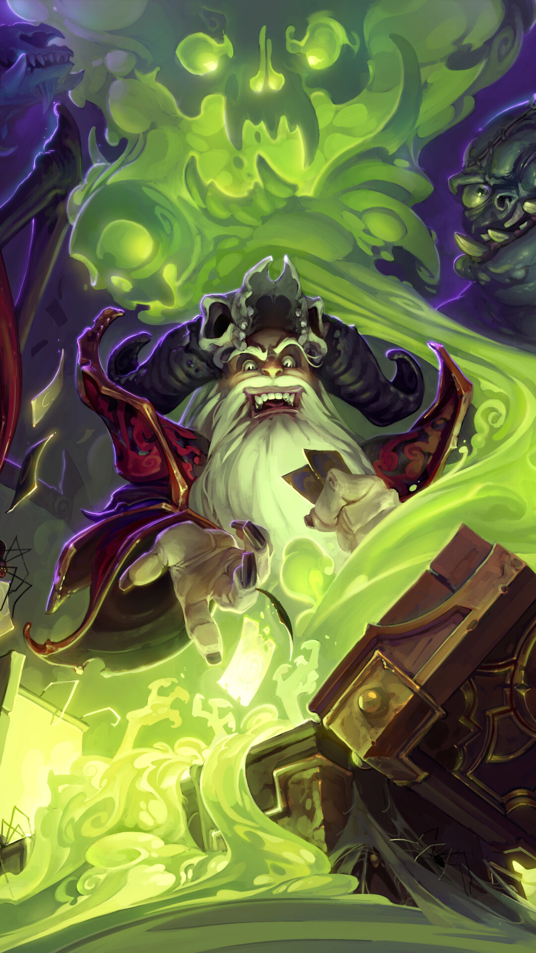 Video game Hearthstone, Heroes of Warcraft, Digital card game, Epic battles, 1080x1920 Full HD Phone