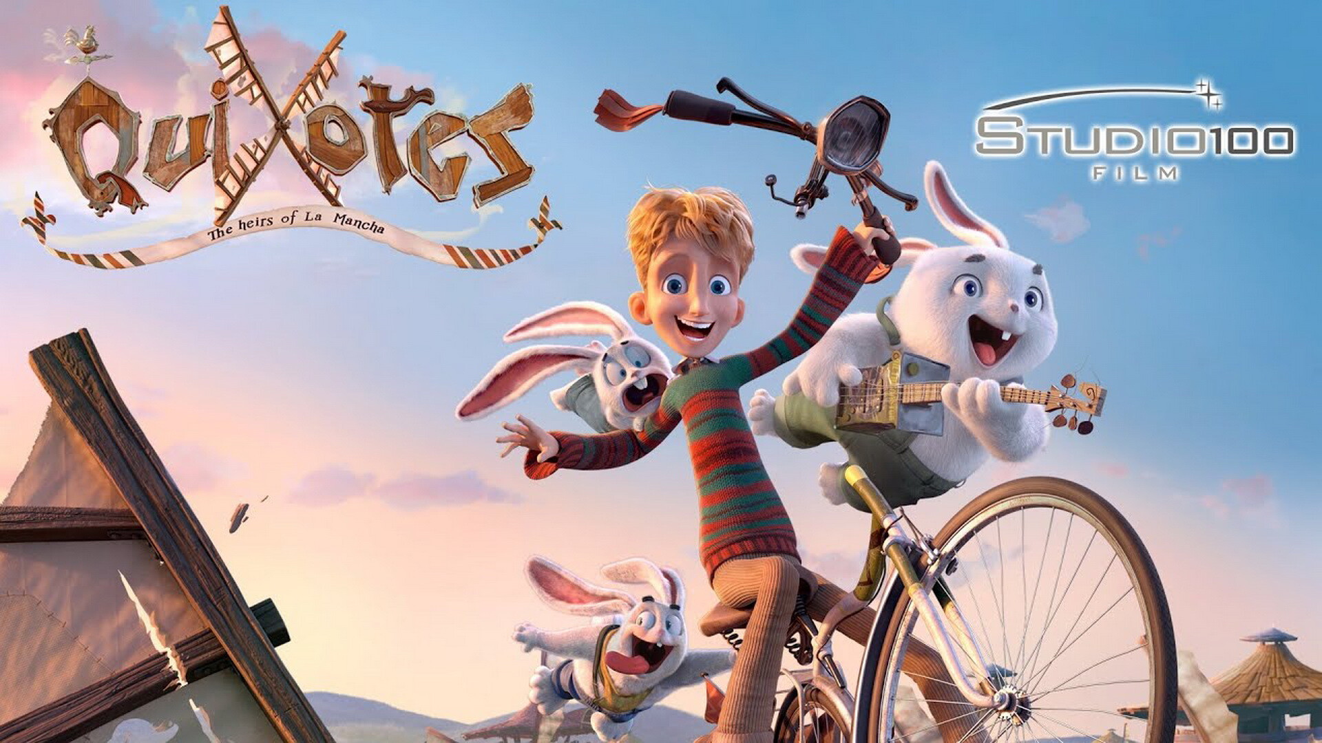 Quixotes movie poster, Whimsical artwork, Playful design, Catchy tagline, 1920x1080 Full HD Desktop