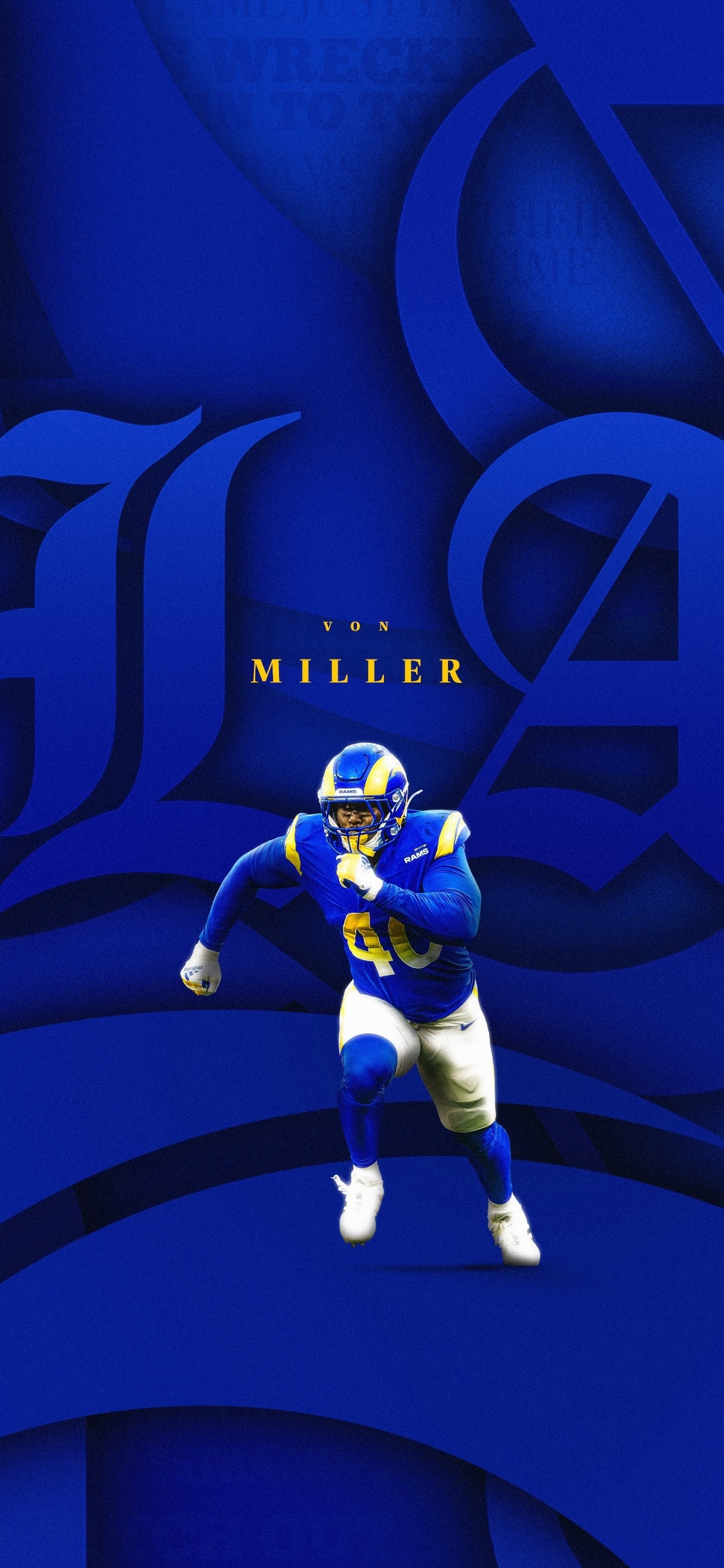 Von Miller, Los Angeles Rams Wallpaper, 1440x3120 HD Phone