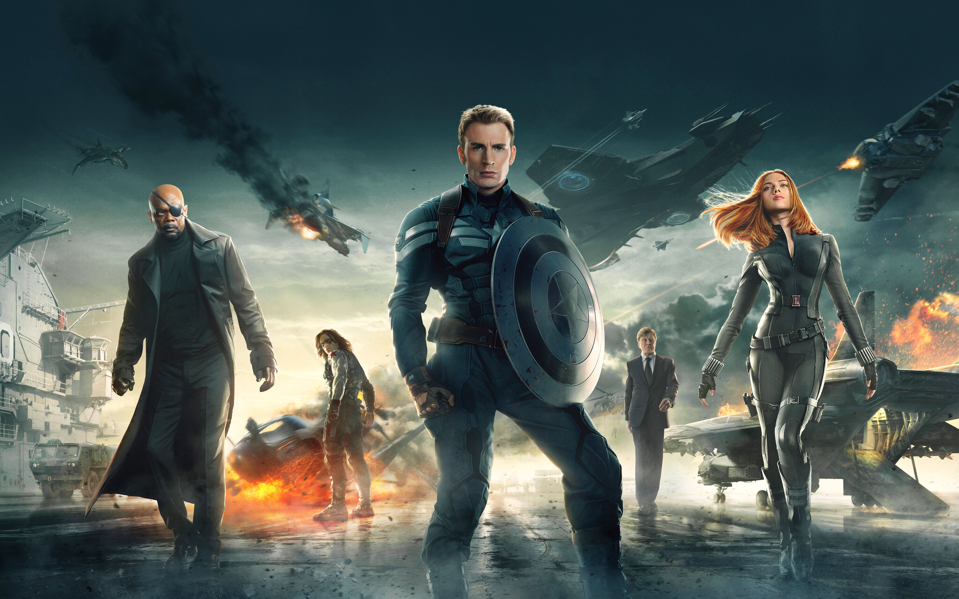 Chris Evans, Movies, Winter Soldier, Black Widow, 3200x2000 HD Desktop