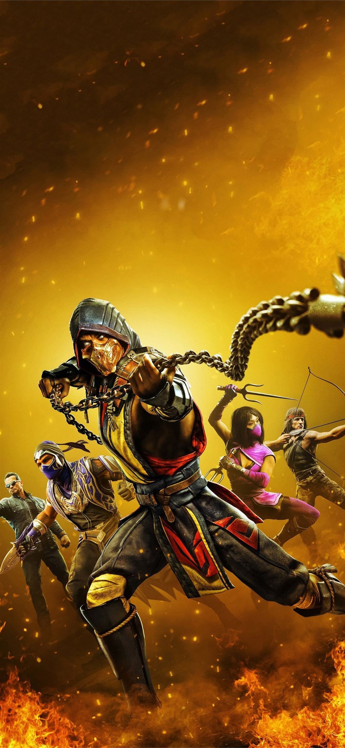 Mortal Kombat 11, Scorpion (Mortal Kombat) Wallpaper, 1130x2440 HD Phone