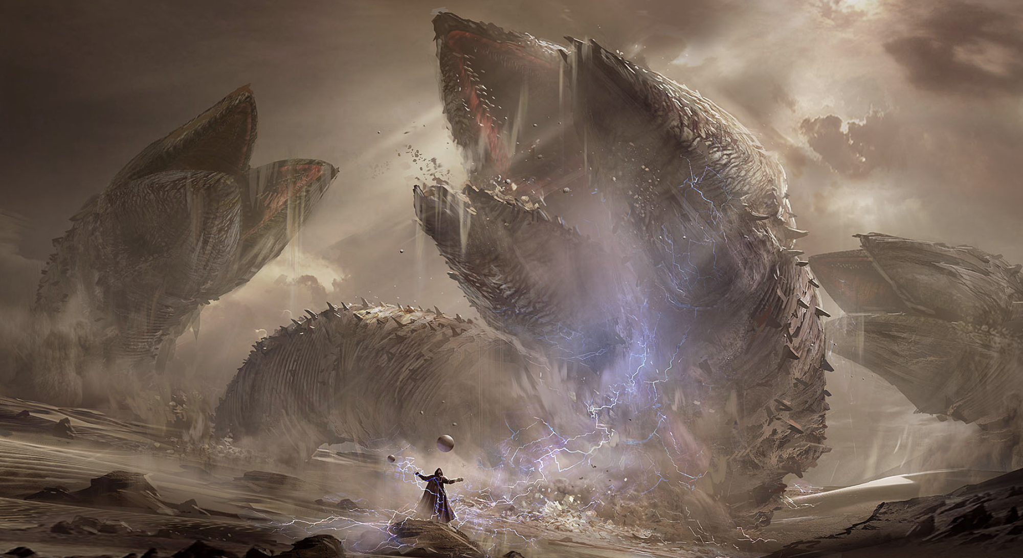 Dune worm, HD wallpaper, Background image, 2000x1100 HD Desktop