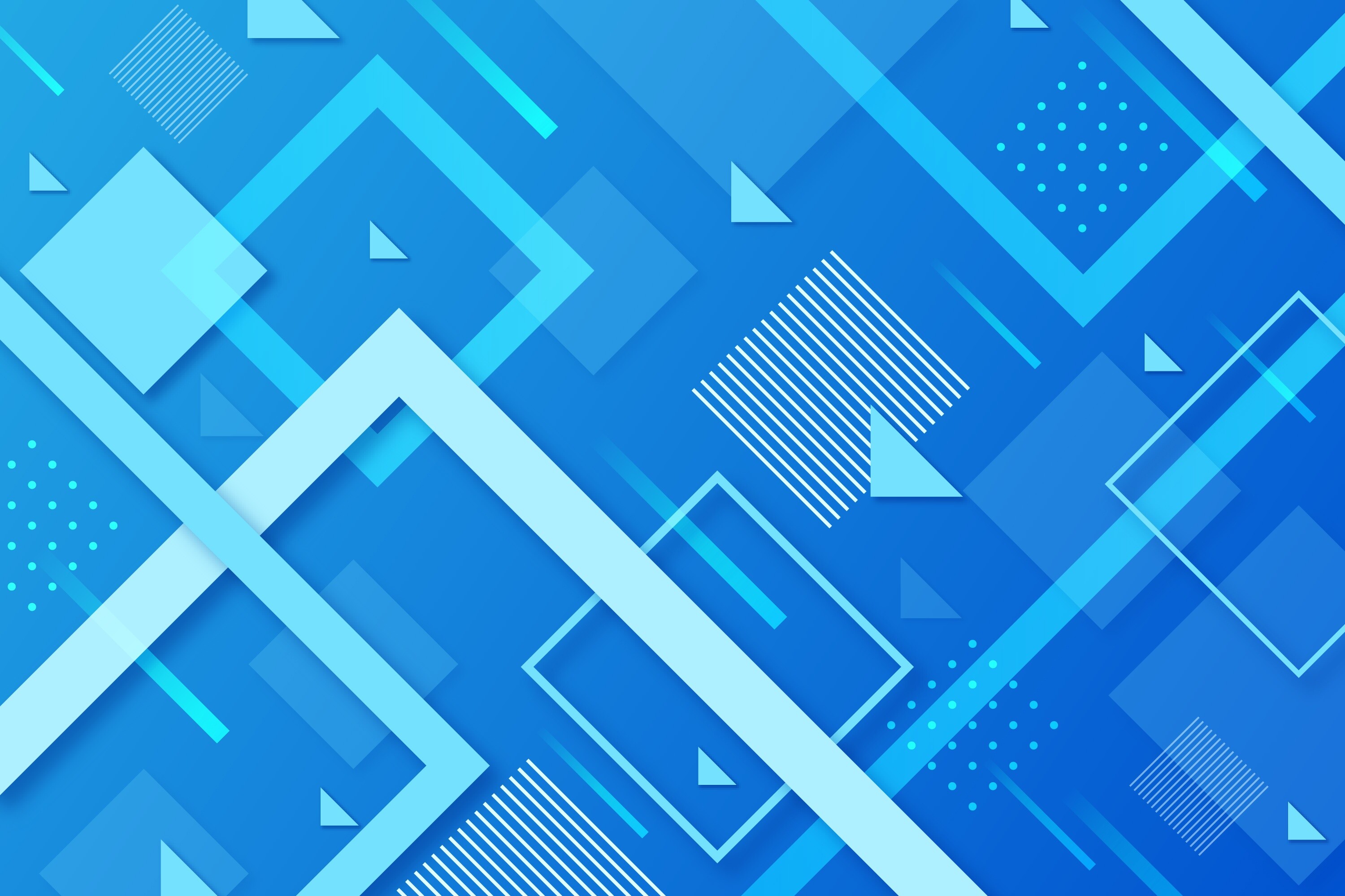 Blue geometric abstract, HD wallpapers, 3000x2000 HD Desktop