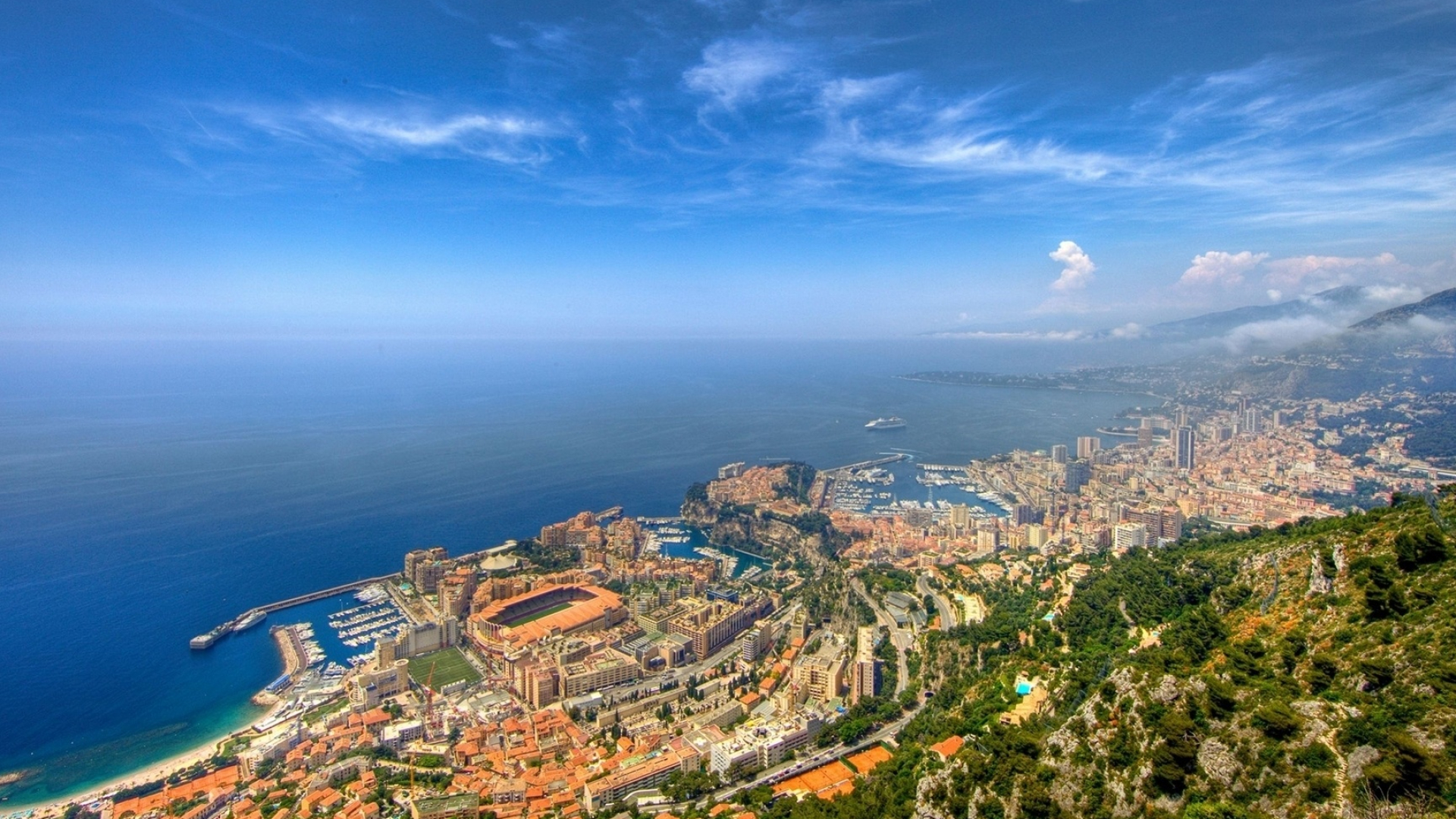 Monte Carlo wallpaper, Top view, Travels, World wallpapers, 1920x1080 Full HD Desktop