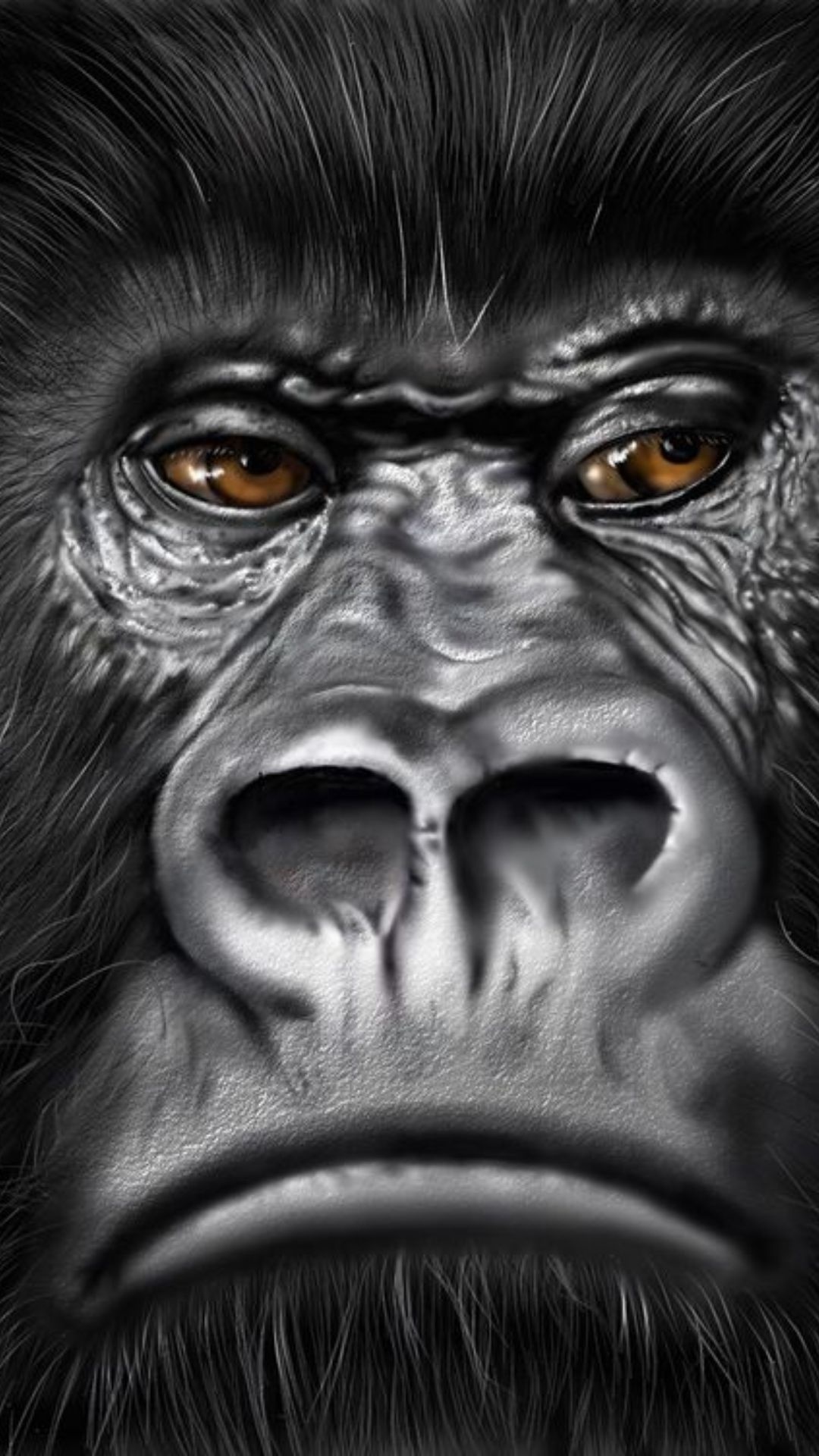 Gorilla wallpapers, Desktop beauty, Laptop backgrounds, Mobile art, 1080x1920 Full HD Phone
