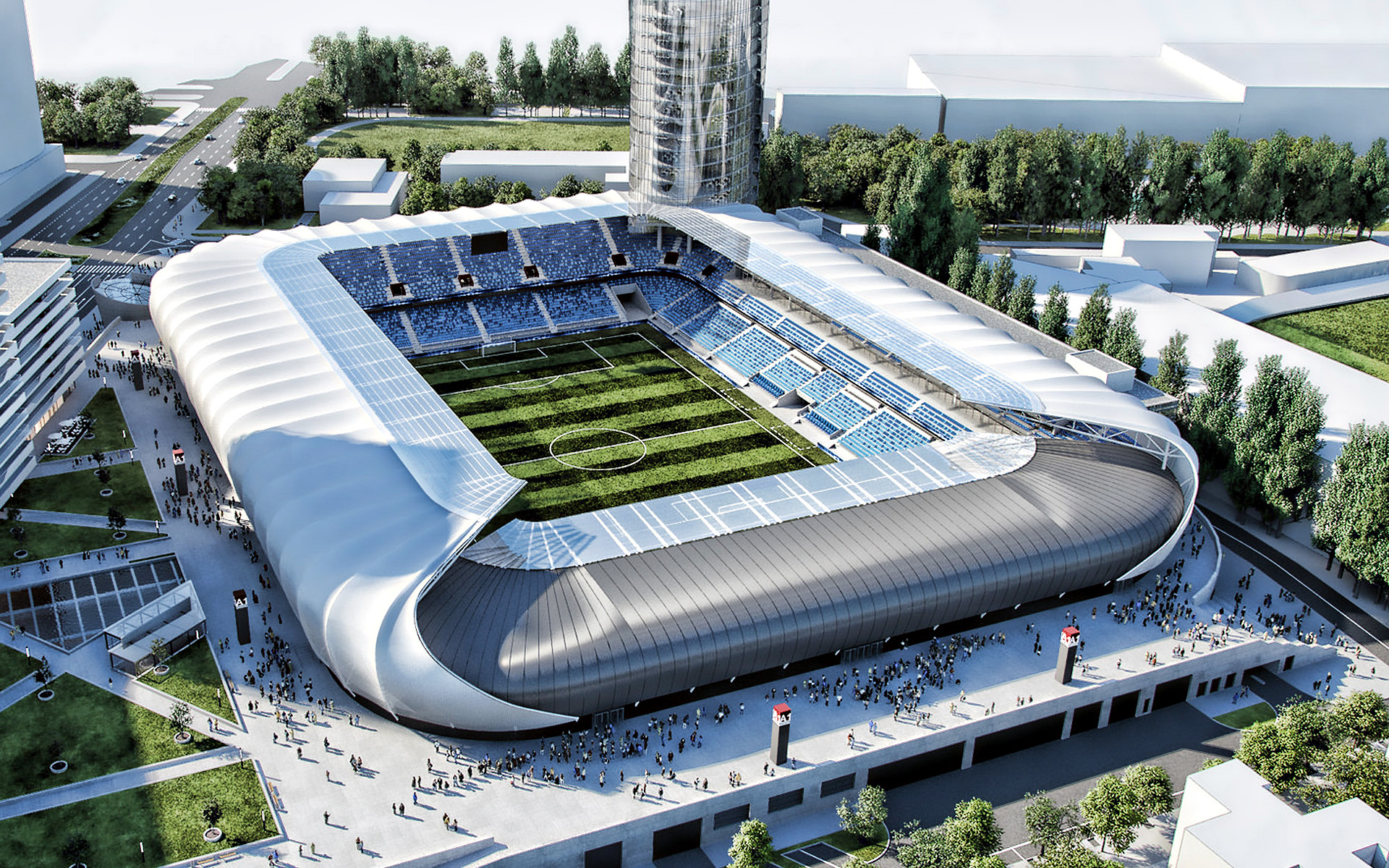 Bratislava, Fuball stadion Bratislava, Slowakei Projekt, Neue fuball stadion, 1920x1200 HD Desktop