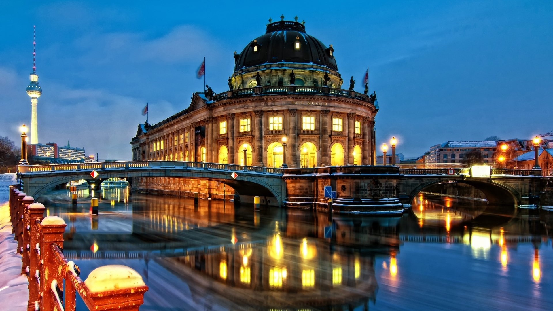 Berlin Museum Island, Bode Museum, German museums, Travel wallpaper, 1920x1080 Full HD Desktop