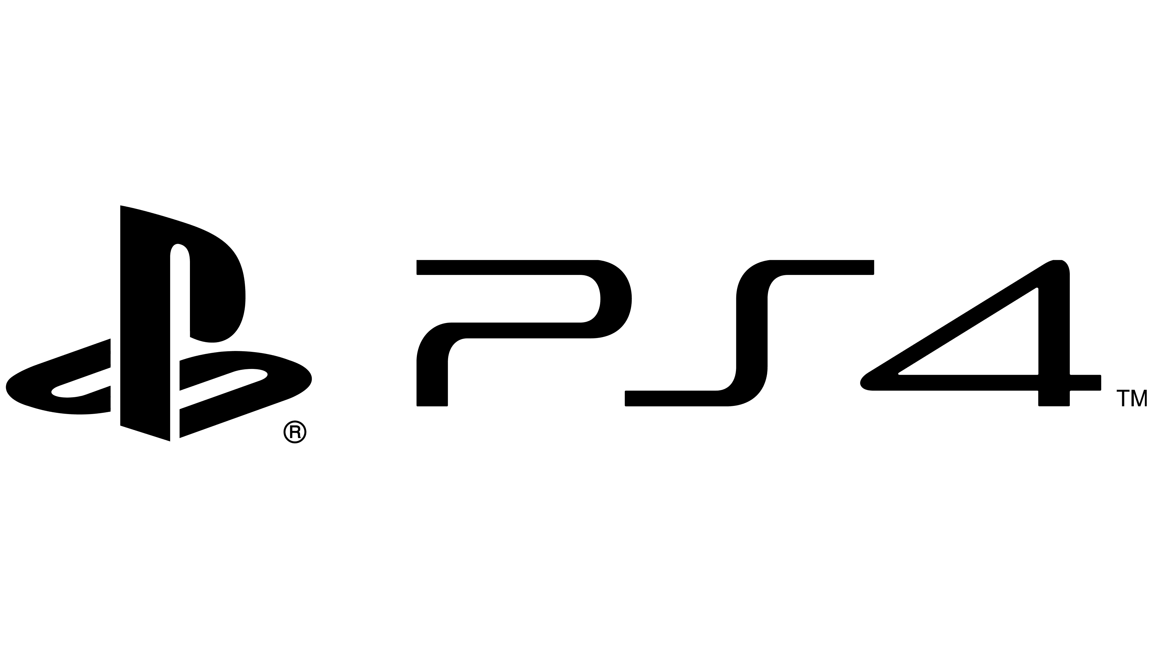 PlayStation 4 logo, PlayStation symbol, Minimalist white background, 4K Desktop wallpaper