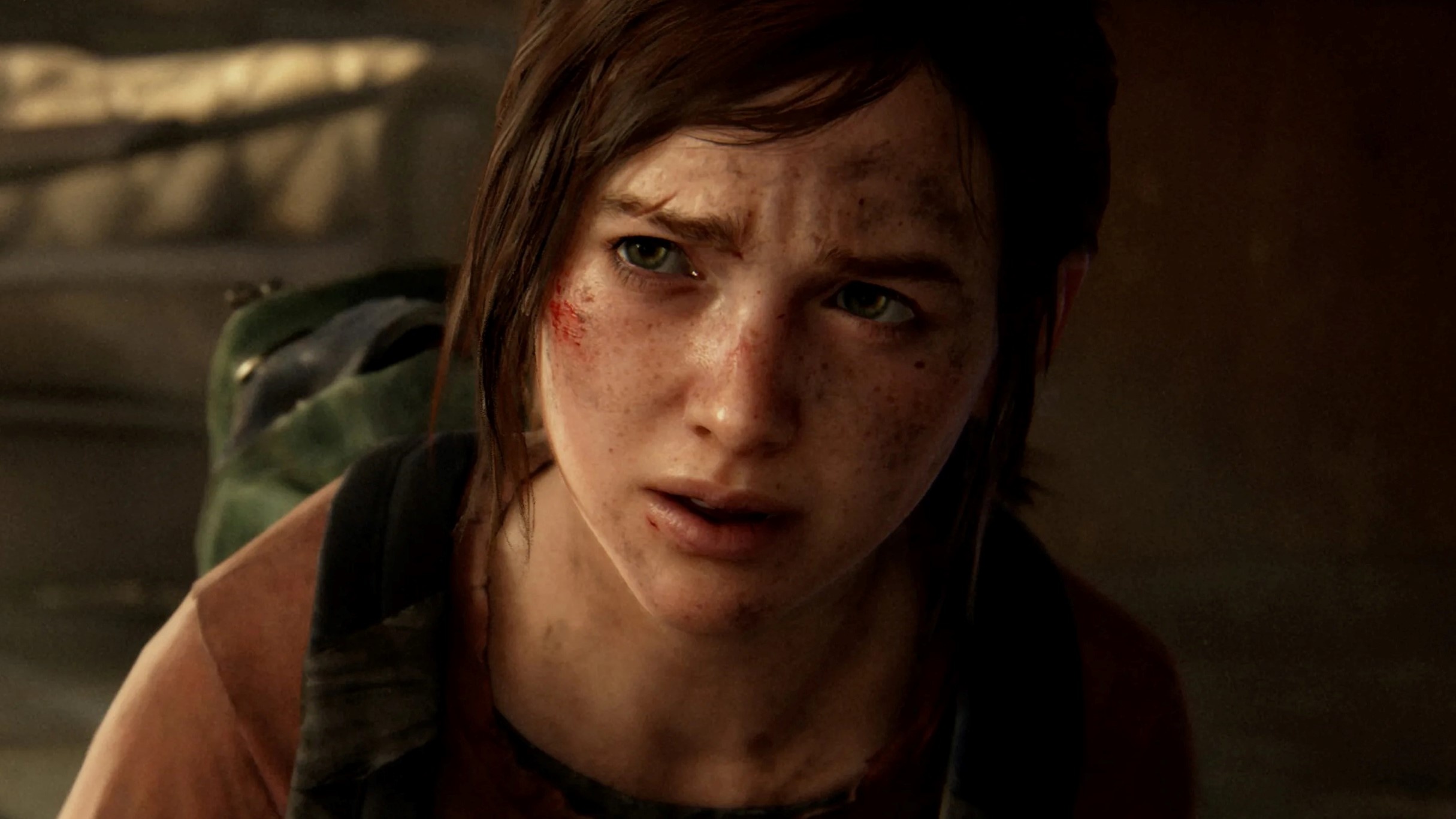 Ellie Williams, The Last of Us Part I, green canvas backpack, HD Desktop wallpaper