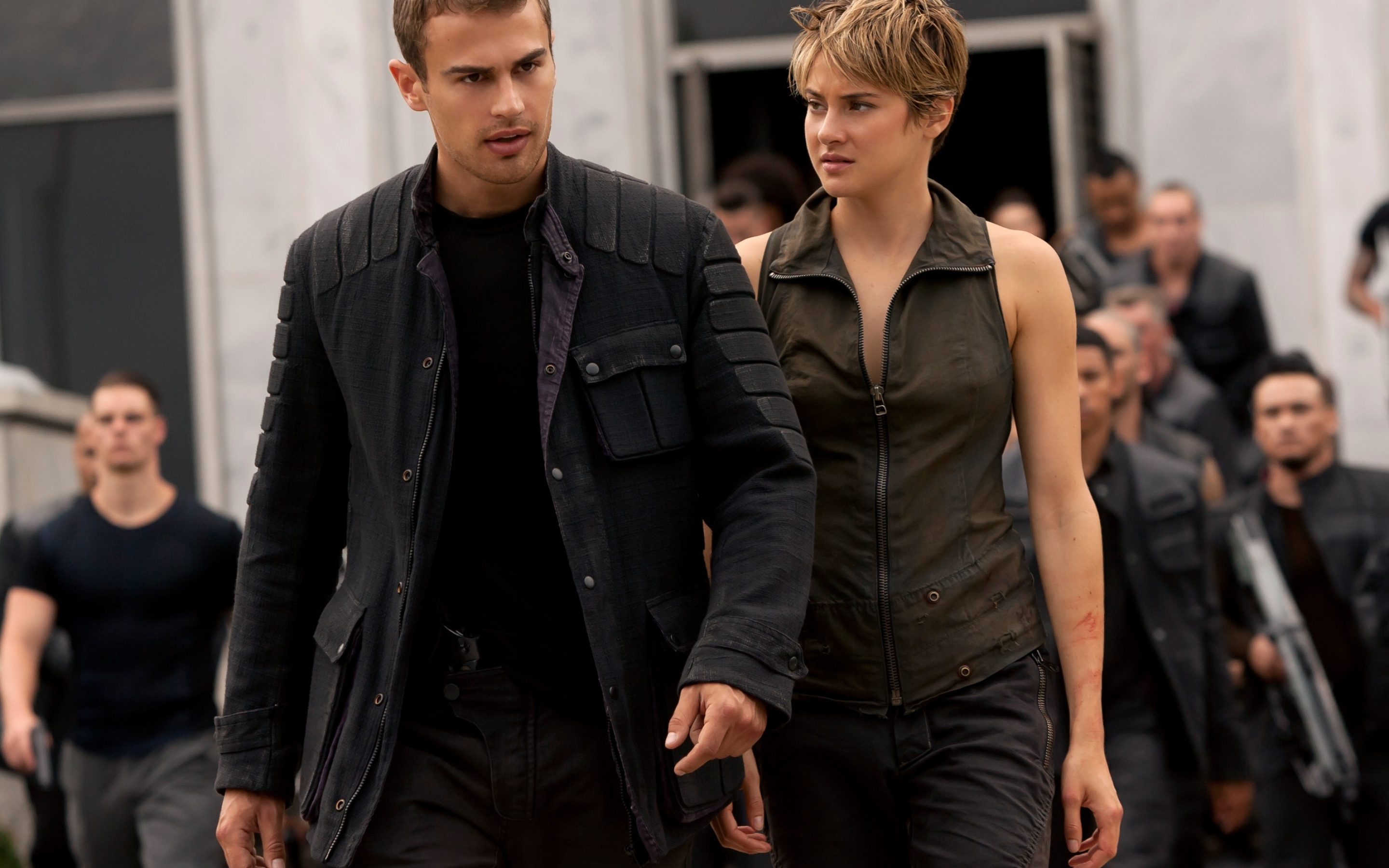 Theo James, Shailene Woodley, Insurgent movie, Wallpaper better, 2880x1800 HD Desktop