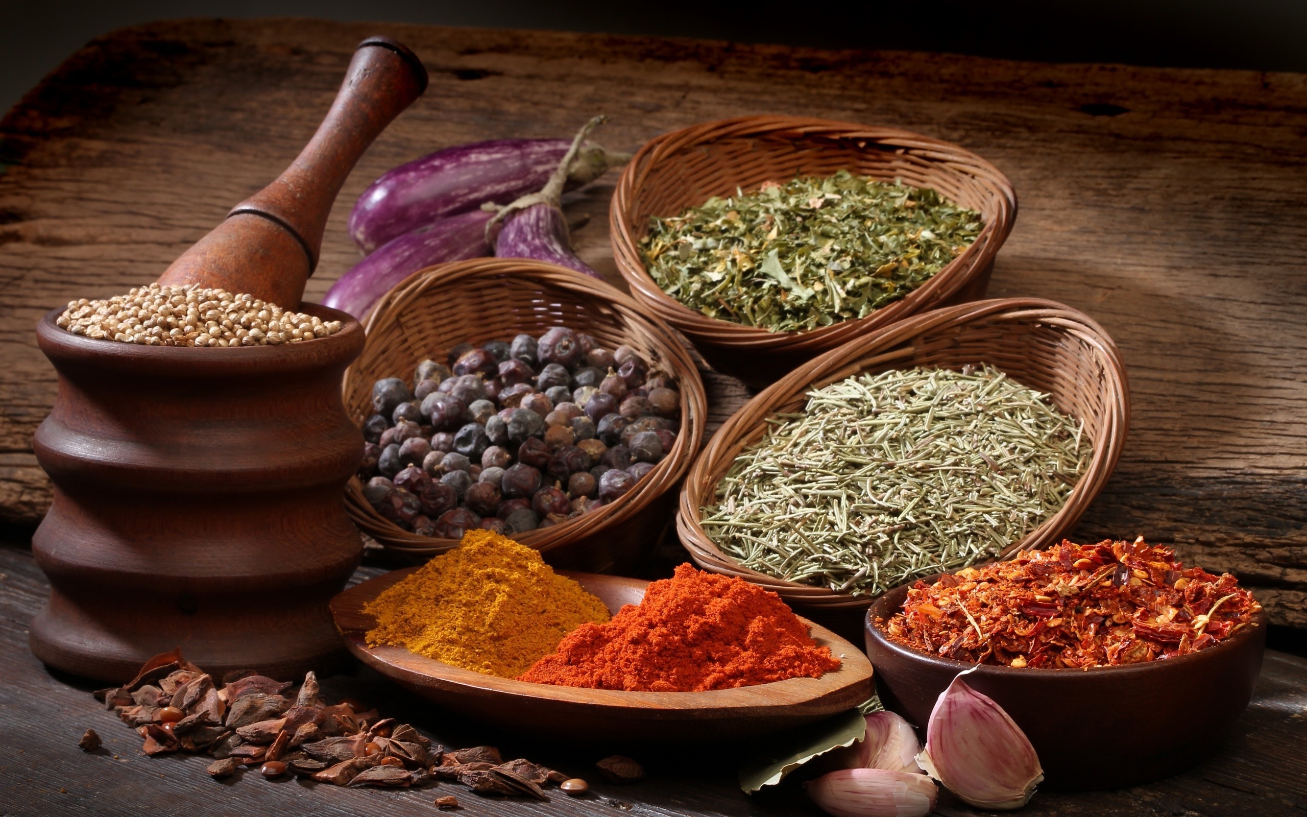 Spices wallpaper, Vibrant colors, Culinary inspiration, Artistic aesthetics, 2560x1600 HD Desktop