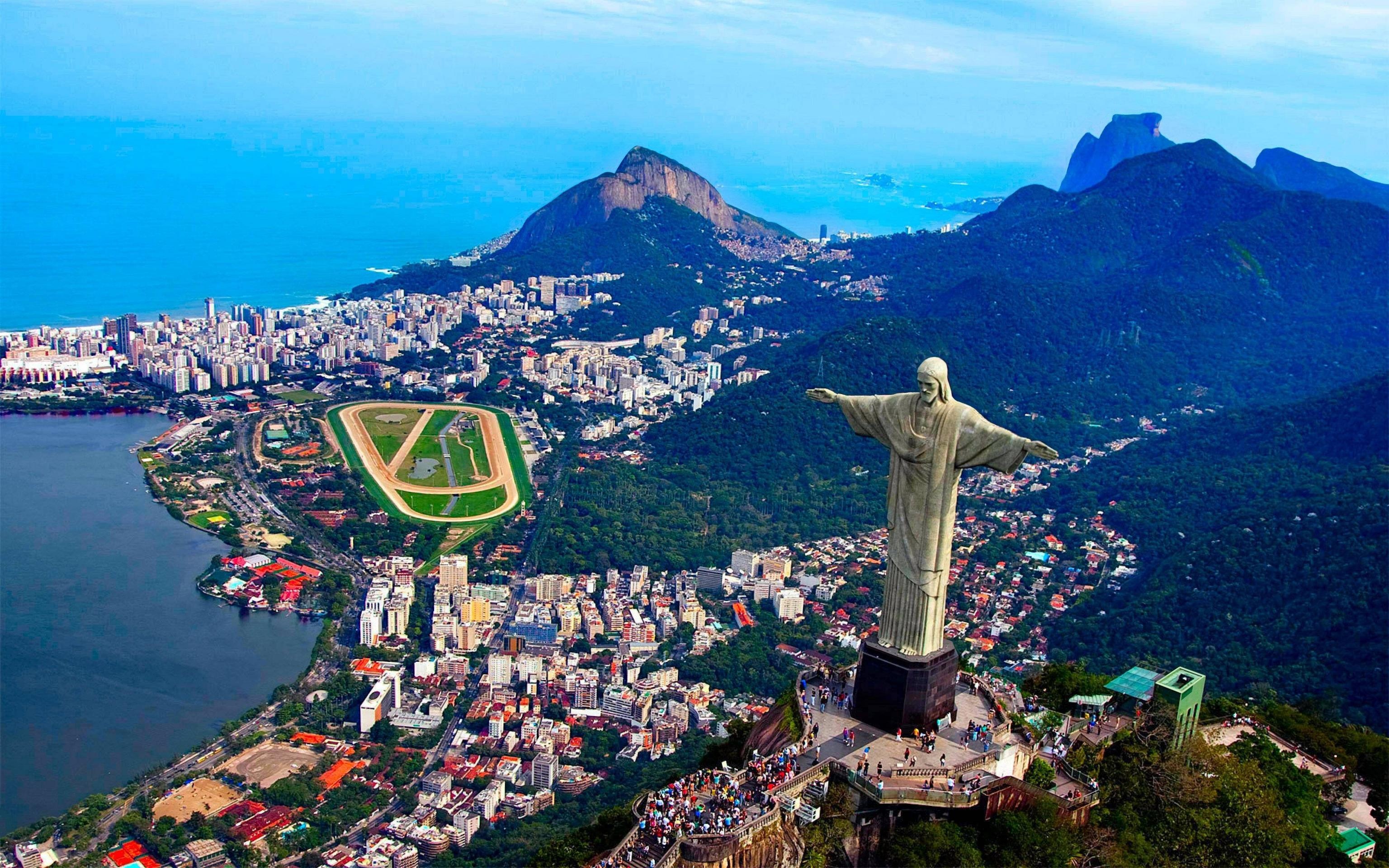 Christ the Redeemer, Artistic wallpapers, Free backgrounds, Brazilian treasure, 3080x1920 HD Desktop