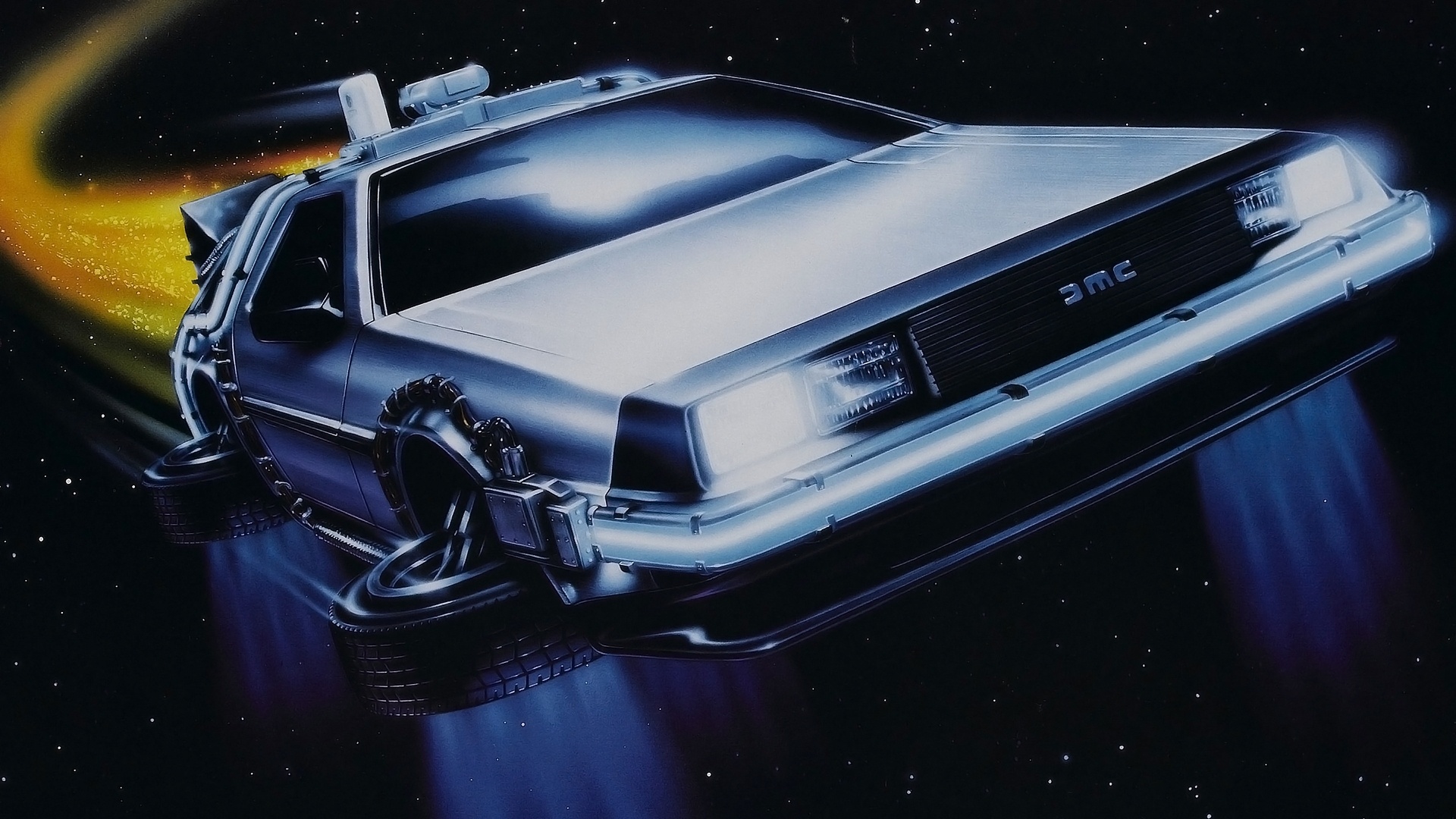 DeLorean DMC-12, Back to the Future, Free wallpaper, HD, 1920x1080 Full HD Desktop