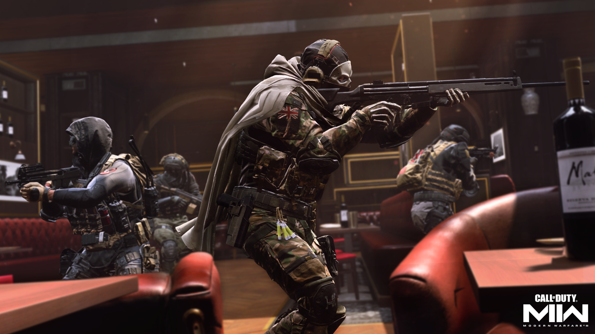 Simon Ghost Riley, Call of Duty: Modern Warfare II logo, Tactical military operators, HD Desktop wallpaper