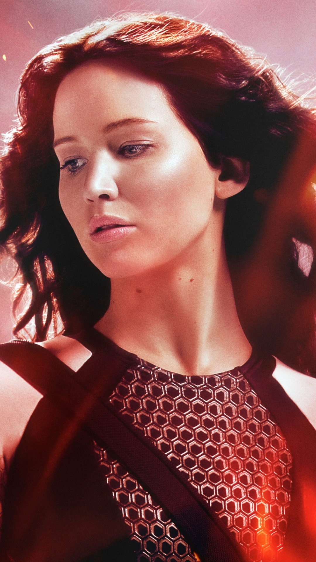 Katniss Everdeen, The Hunger Games: Catching Fire wallpaper, Striking iPhone wallpapers, Iconic movie moment, 1080x1920 Full HD Phone