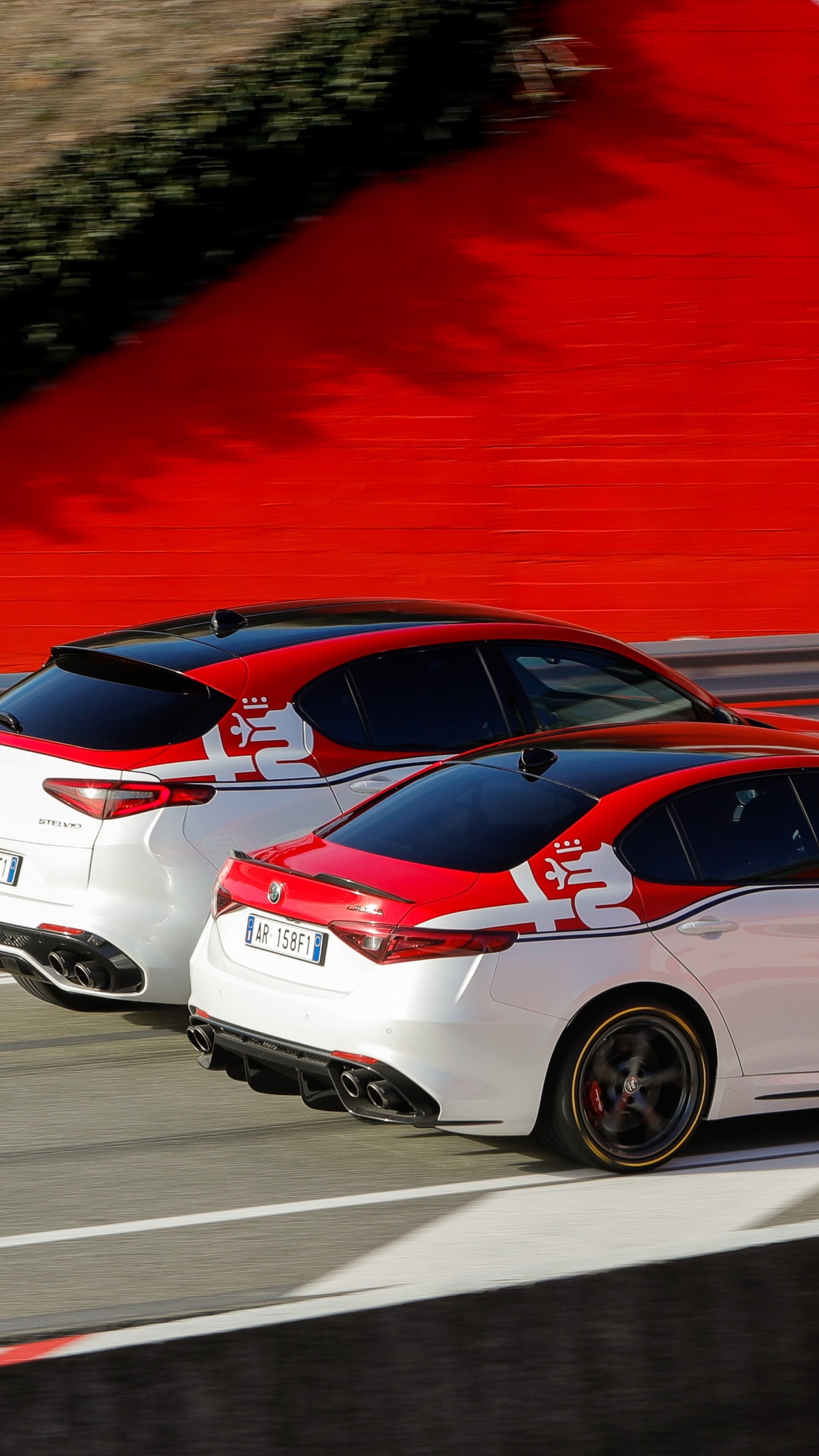 Alfa Romeo, Giulia Quadrifoglio, Geneva Motor Show, 2160x3840 4K Phone