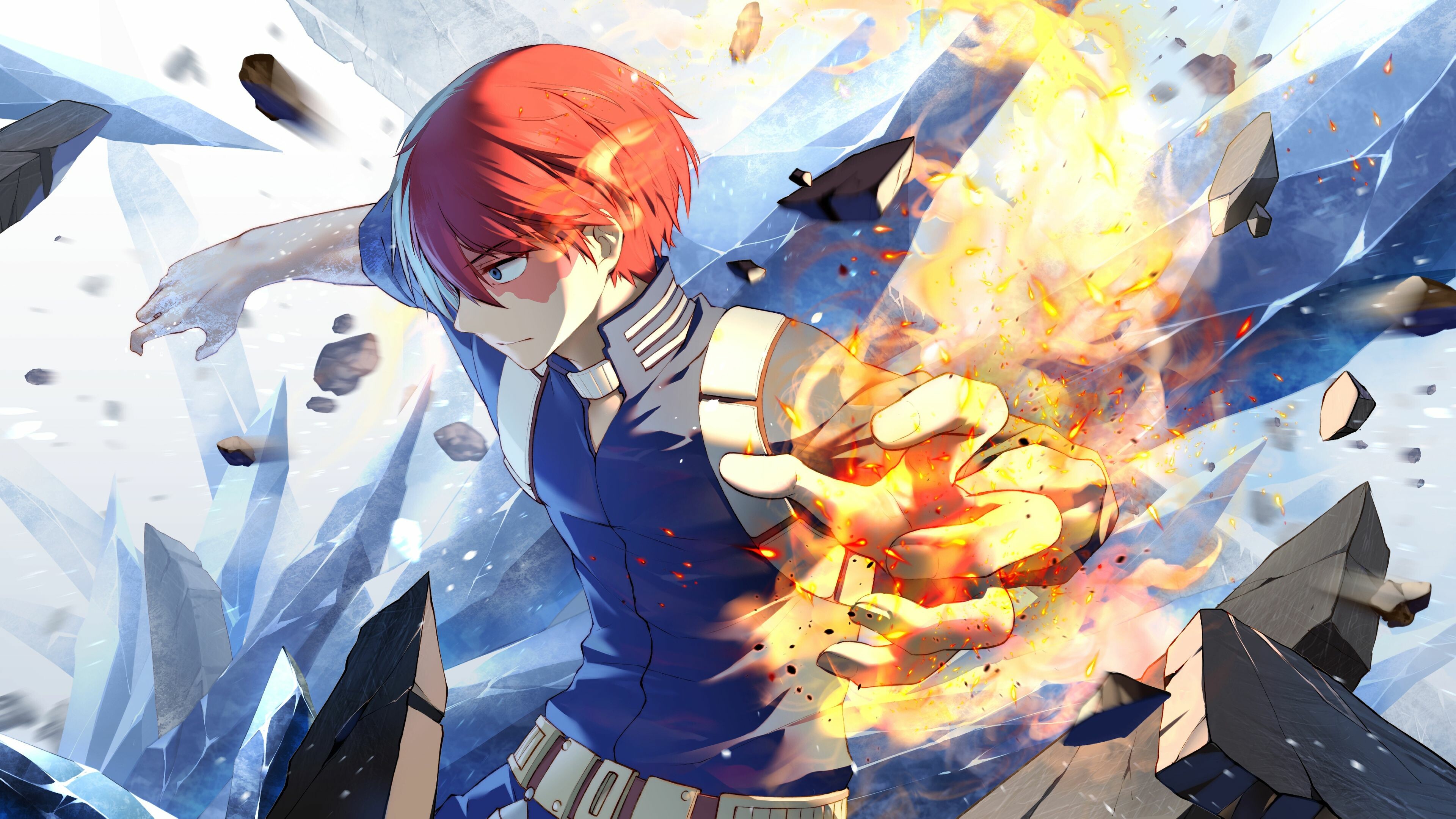 Todoroki wallpapers, Ultra HD backgrounds, Stunning visuals, Epic wallpaper, 3840x2160 4K Desktop