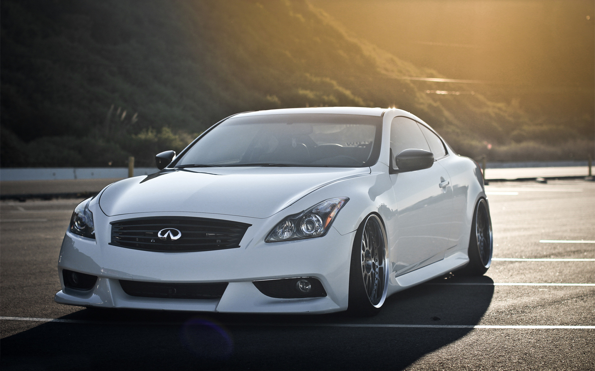 Infiniti G37 coupe, White tuning, Concept car, Luxury vehicle, 1920x1200 HD Desktop