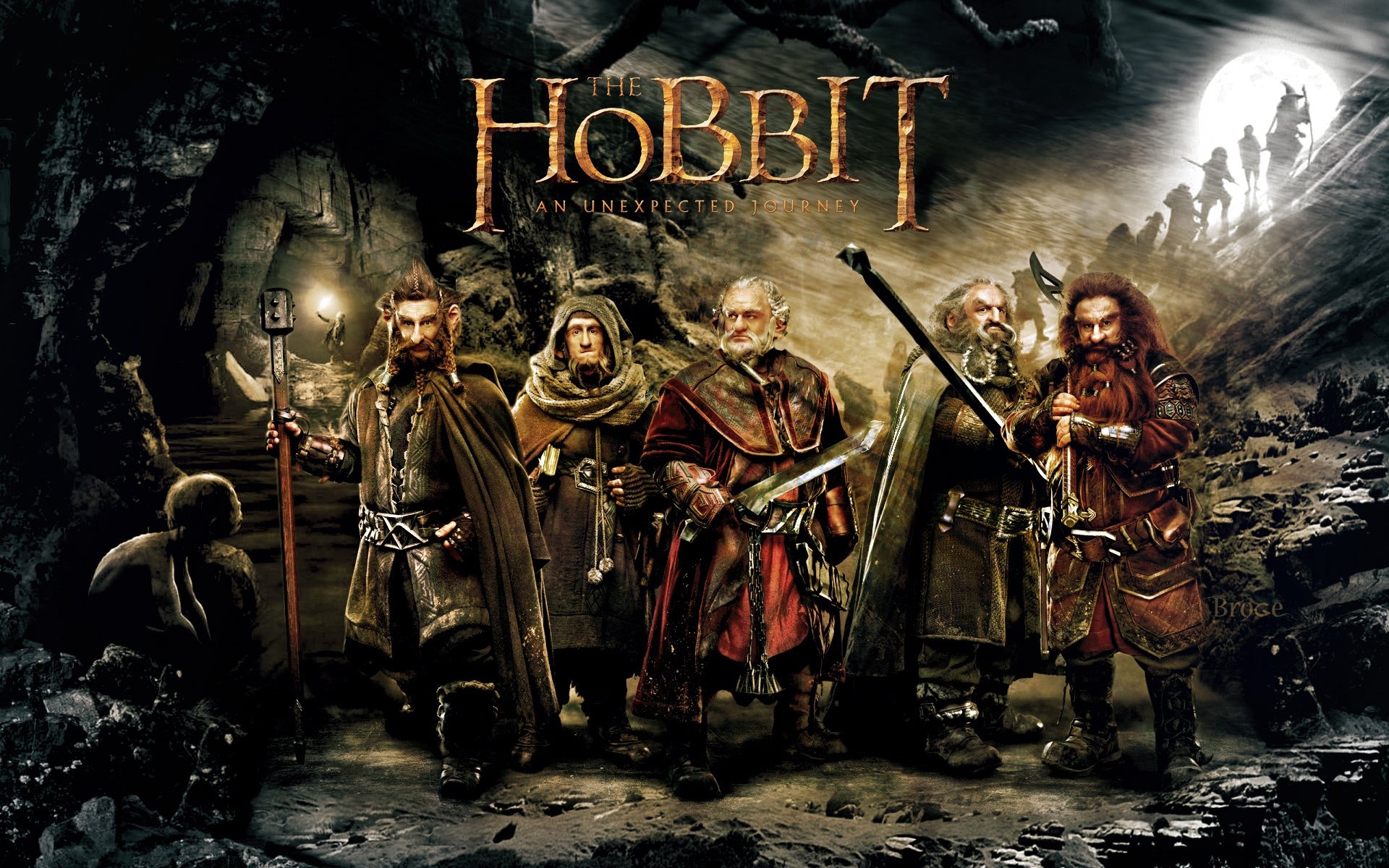 The Hobbit, Epic adventure fantasy, Unexpected journey, Middle Earth landscapes, 1920x1200 HD Desktop