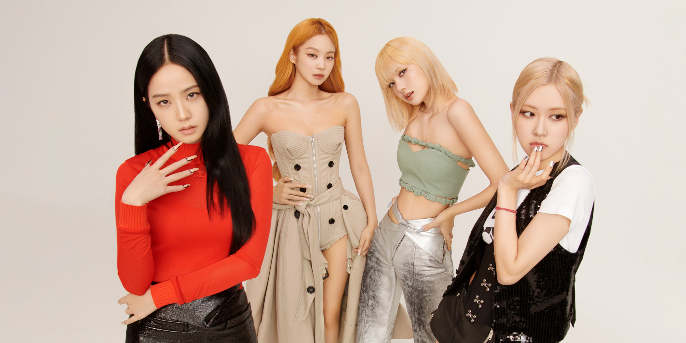 BLACKPINK, Kim Jennie, Kim Ji-soo, Lalisa Manobal, Roseanne Park, Dual Screen Desktop wallpaper