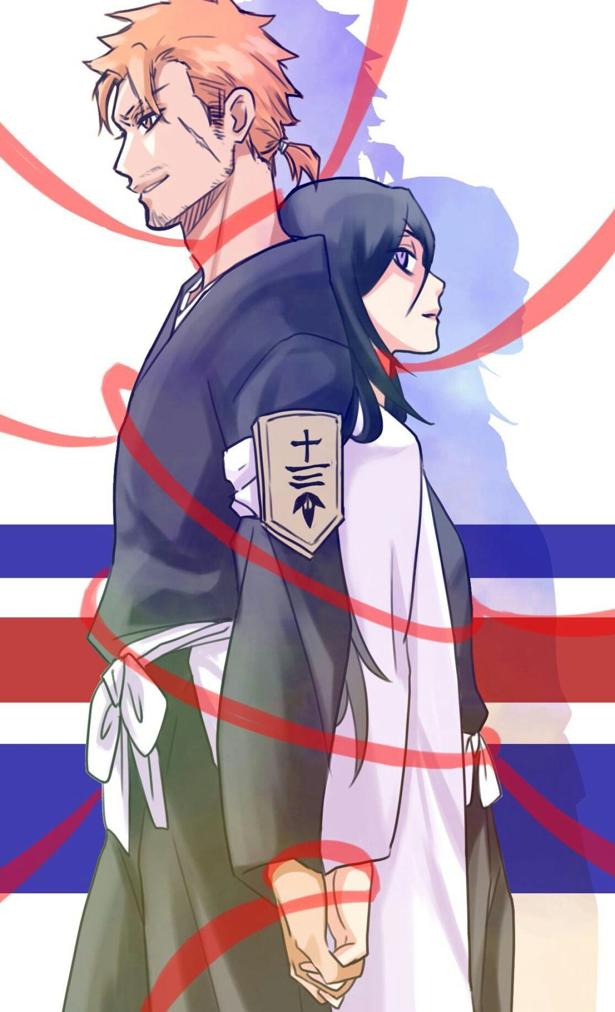 Ichigo and Rukia, Bleach anime, Dynamic duo, Unbreakable bond, 1250x2050 HD Phone