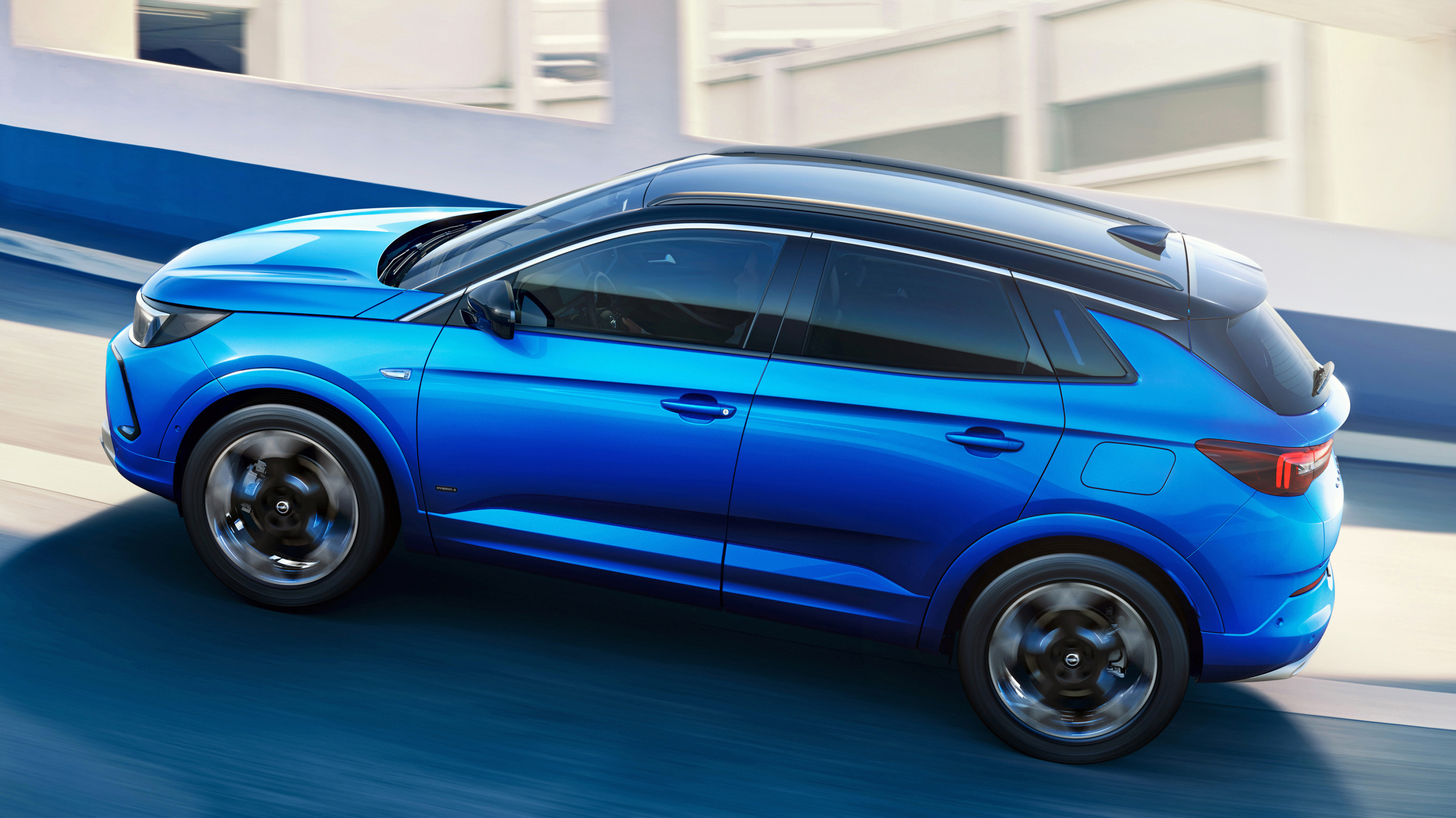 Opel Grandland X, Hybrid4 efficiency, Green mobility, High-resolution wallpapers, 3840x2160 4K Desktop