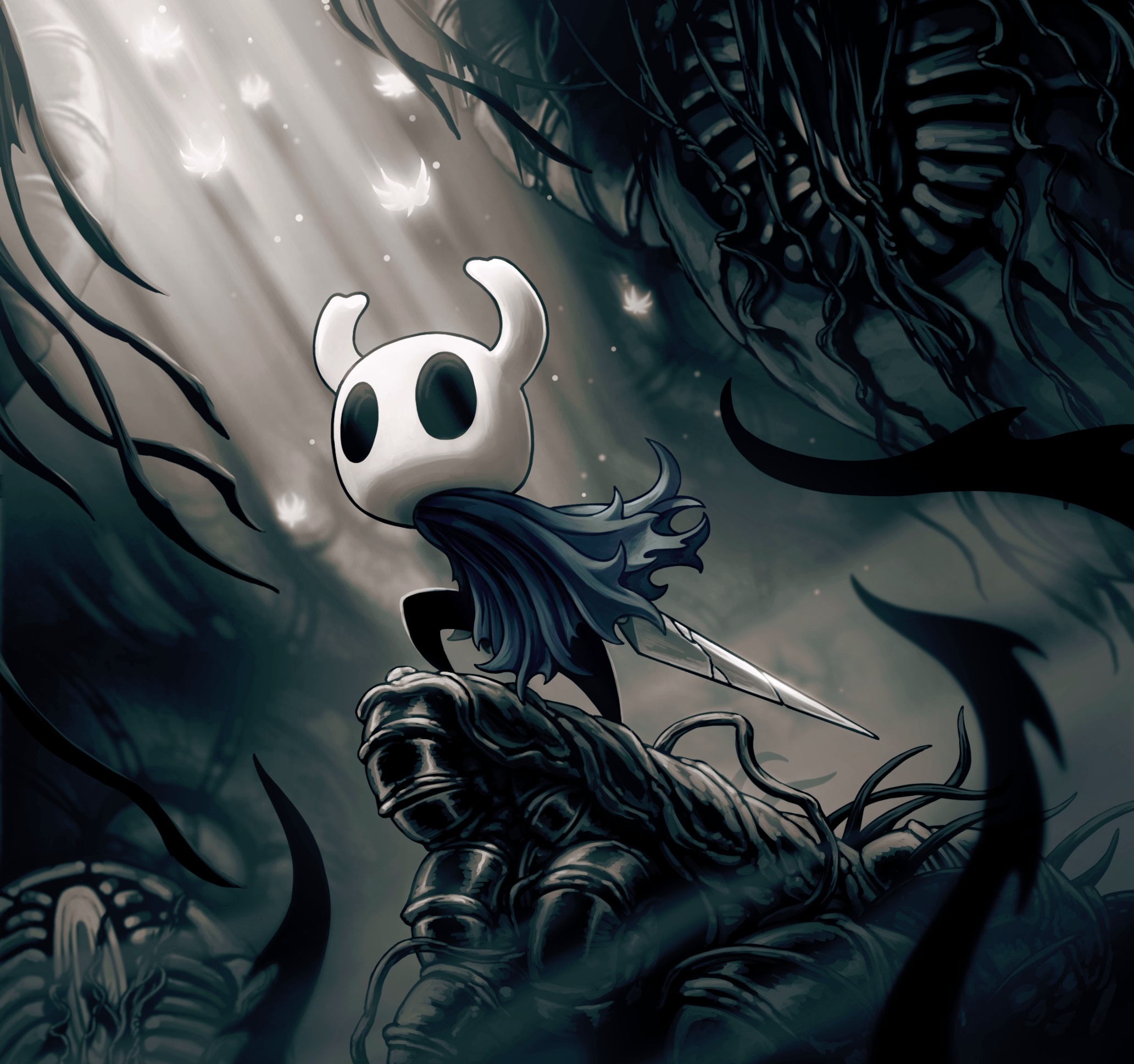 The Knight, Nail weapon, Void tendrils, HD Desktop wallpaper
