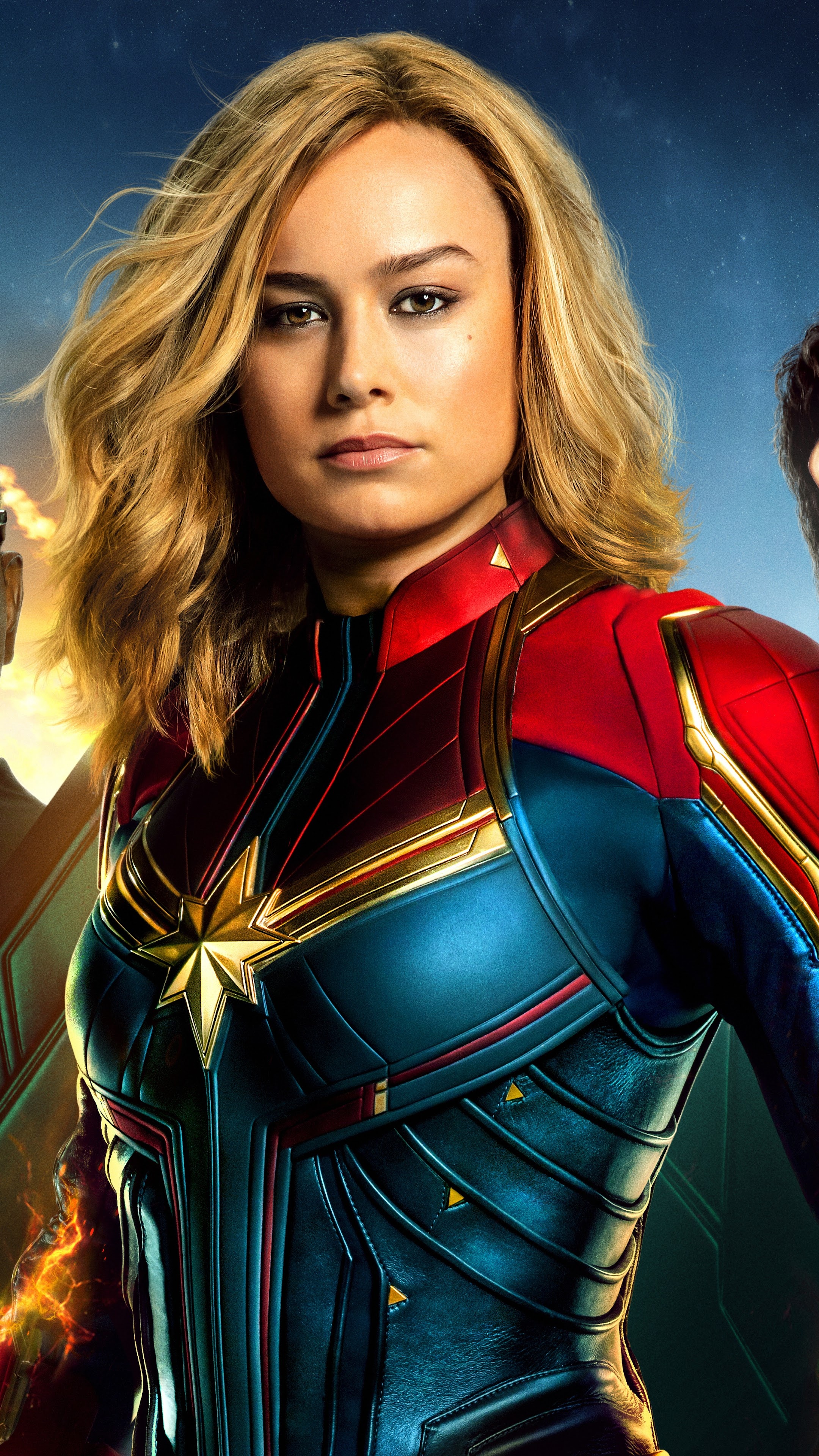 Captain Marvel, Film, Cast, Phone wallpaper, 2160x3840 4K Phone