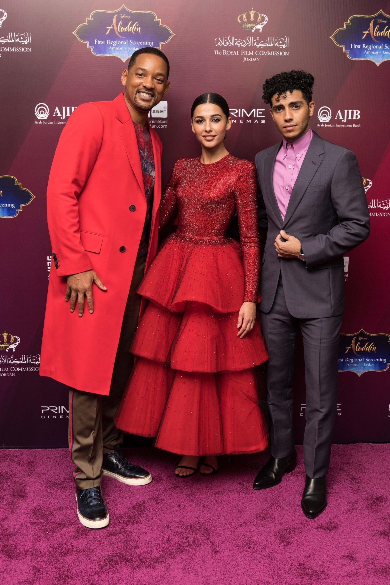 Mena Massoud, Naomi Scott, Aladdin and Jasmine, Disney movie, 1370x2050 HD Phone