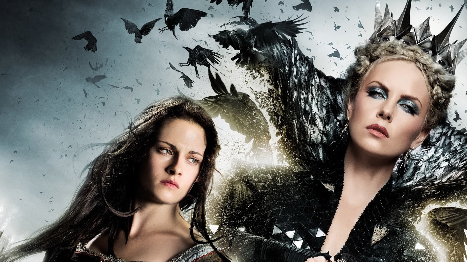 Kristen Stewart, Snow White, Charlize Theron, Movie stills, 1920x1080 Full HD Desktop