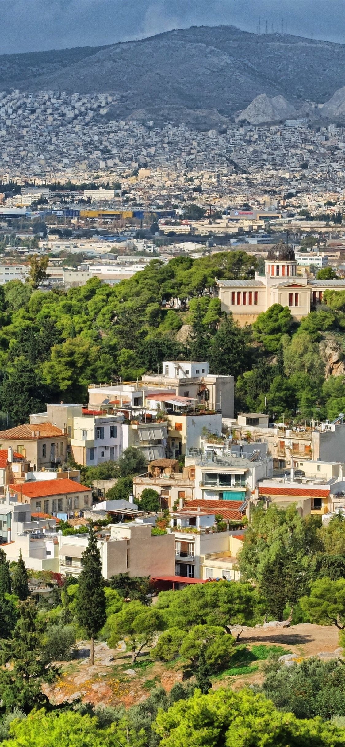 Athens Greece, iPhone backgrounds, Majestic architecture, Iconic landmarks, 1130x2440 HD Phone