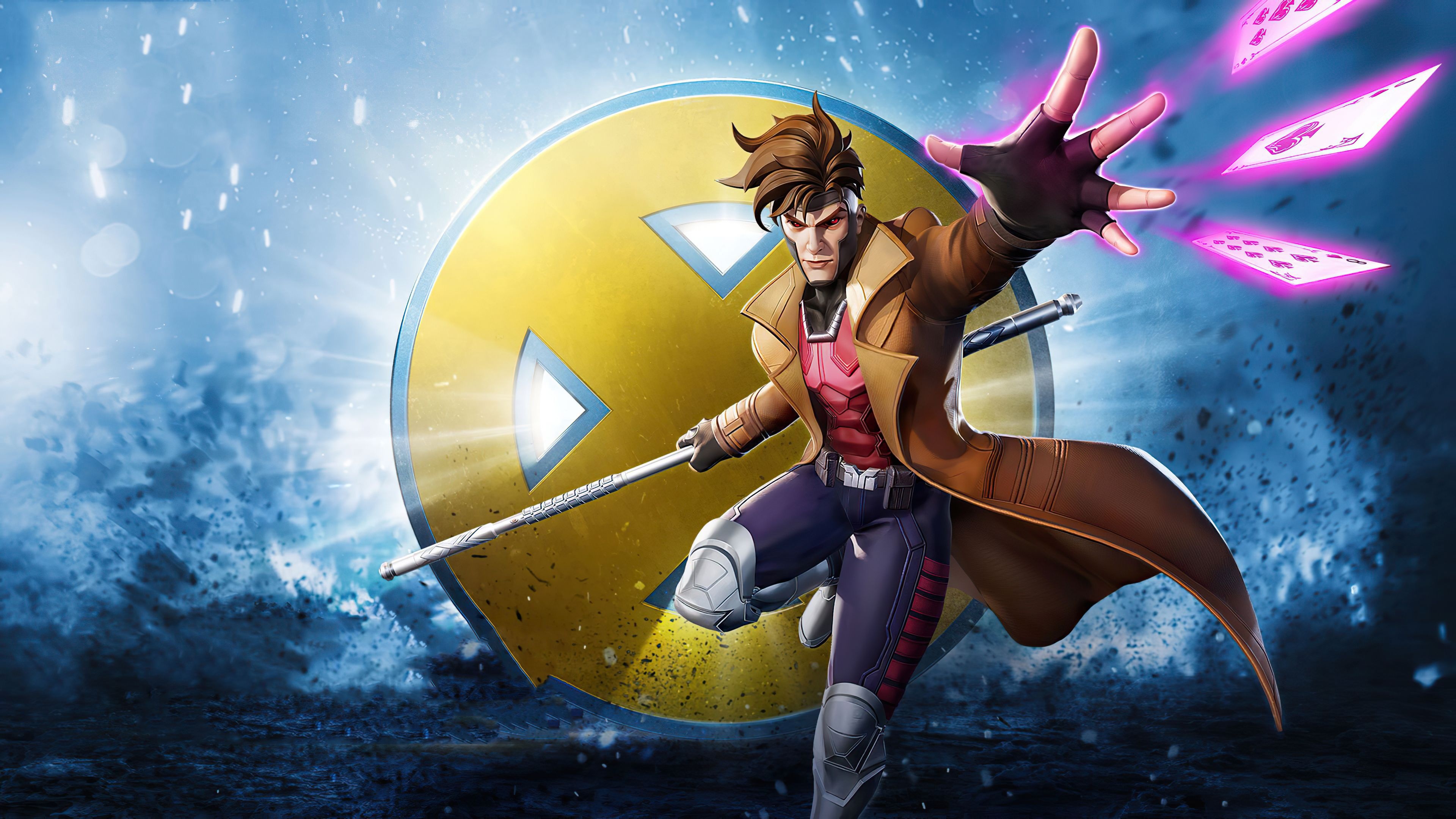 Gambit, Marvel Comics, Artistic representation, Compelling character, 3840x2160 4K Desktop