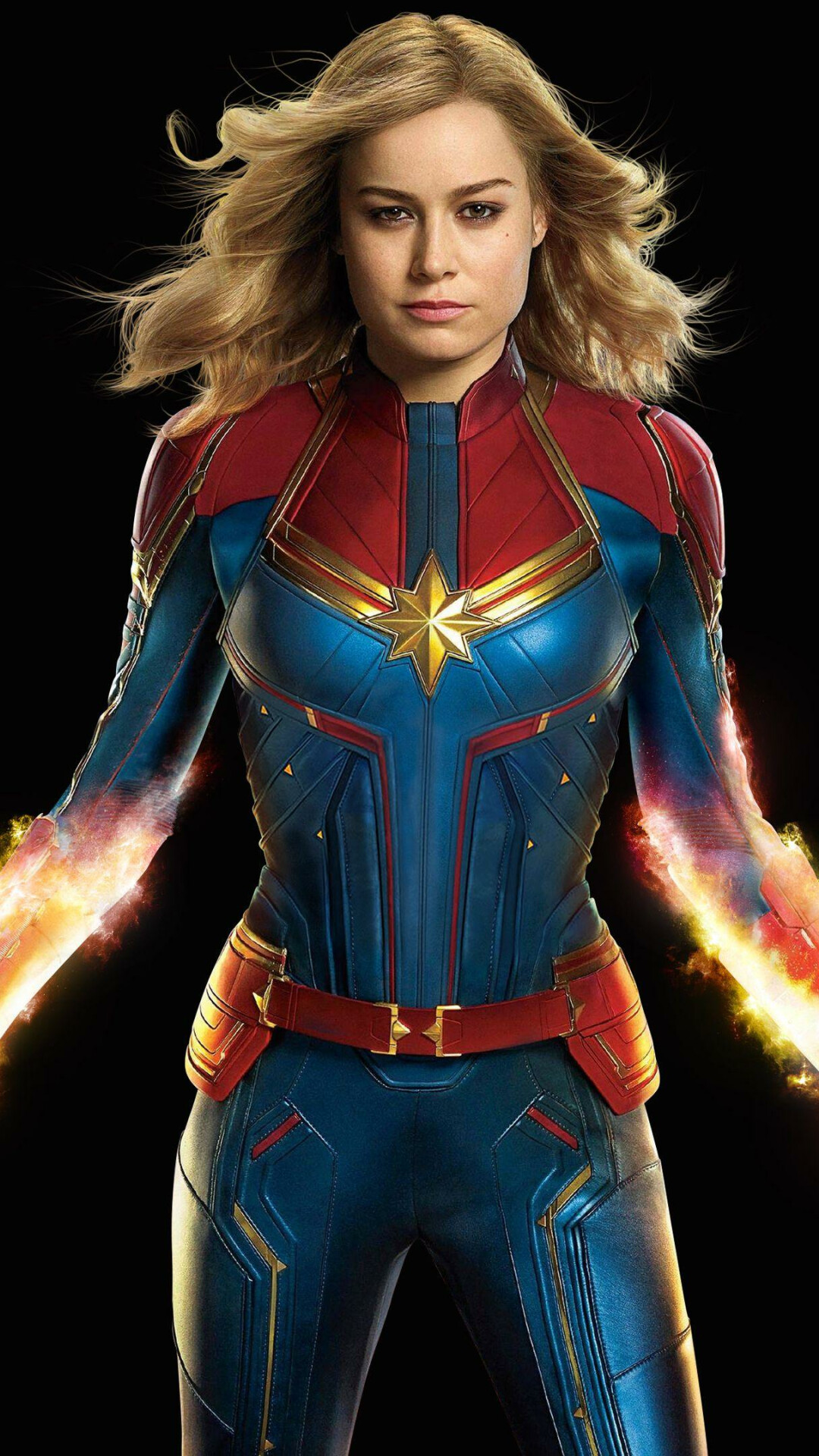 Ms. Marvel, Comic book hero, Shape-shifting powers, Inspirational symbol, 1080x1920 Full HD Phone