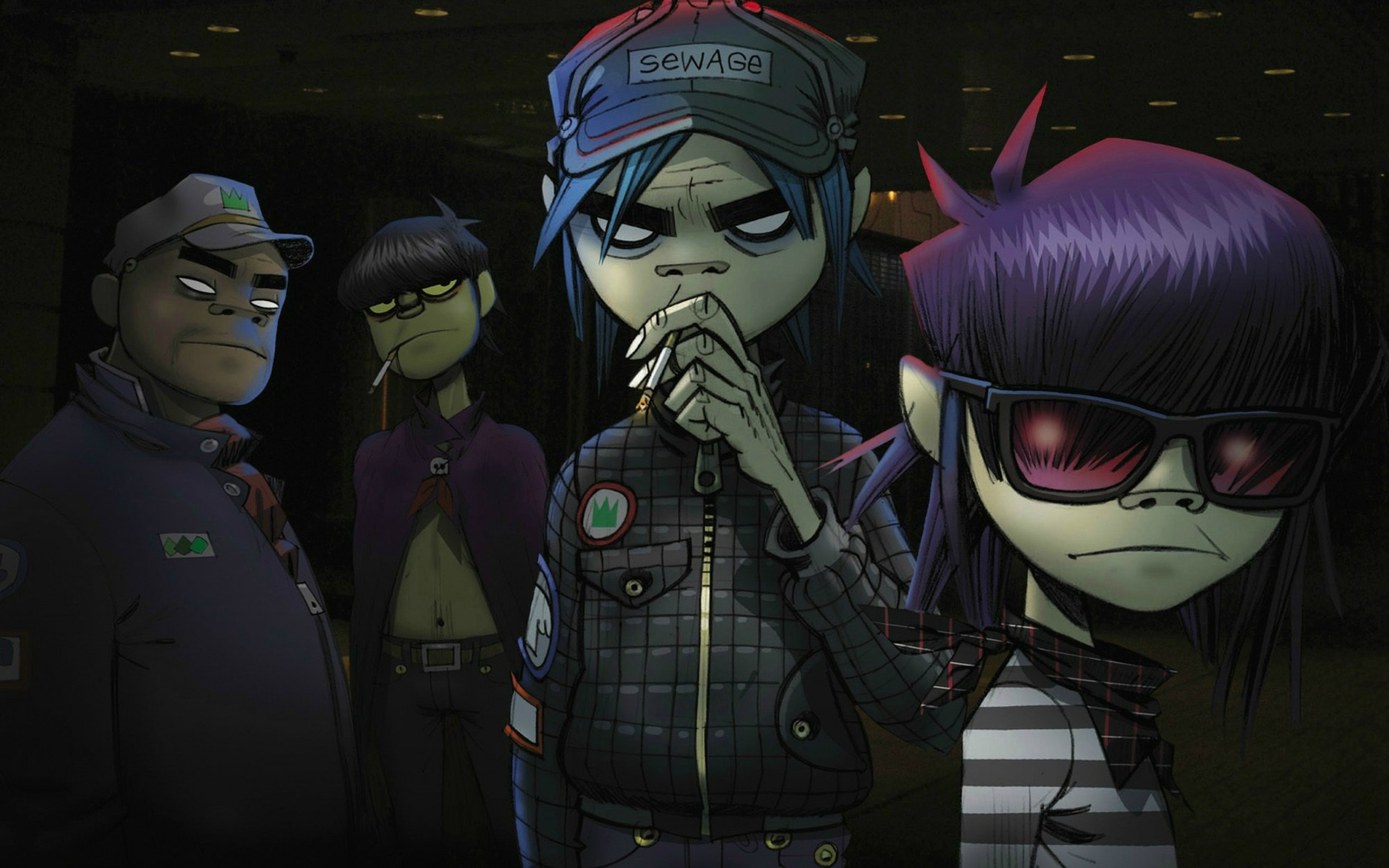 Gorillaz, HD wallpaper, Diverse artistic styles, Visual impact, 2880x1800 HD Desktop