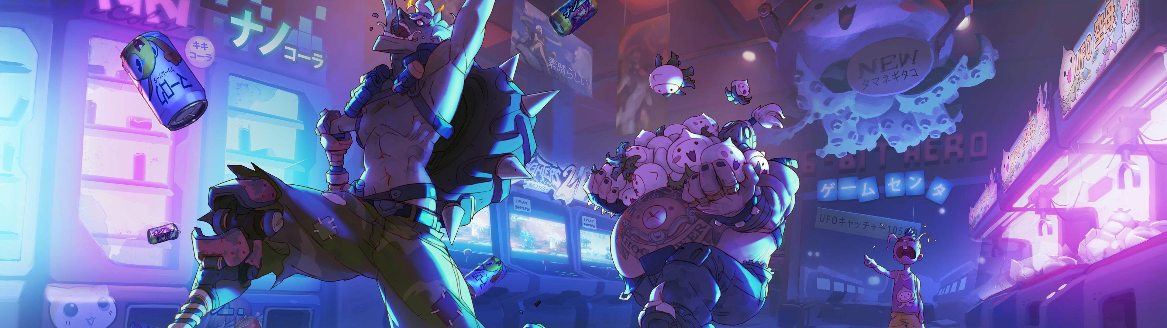 Dual Overwatch wallpapers, Dual screen backgrounds, 3840x1080 Dual Screen Desktop