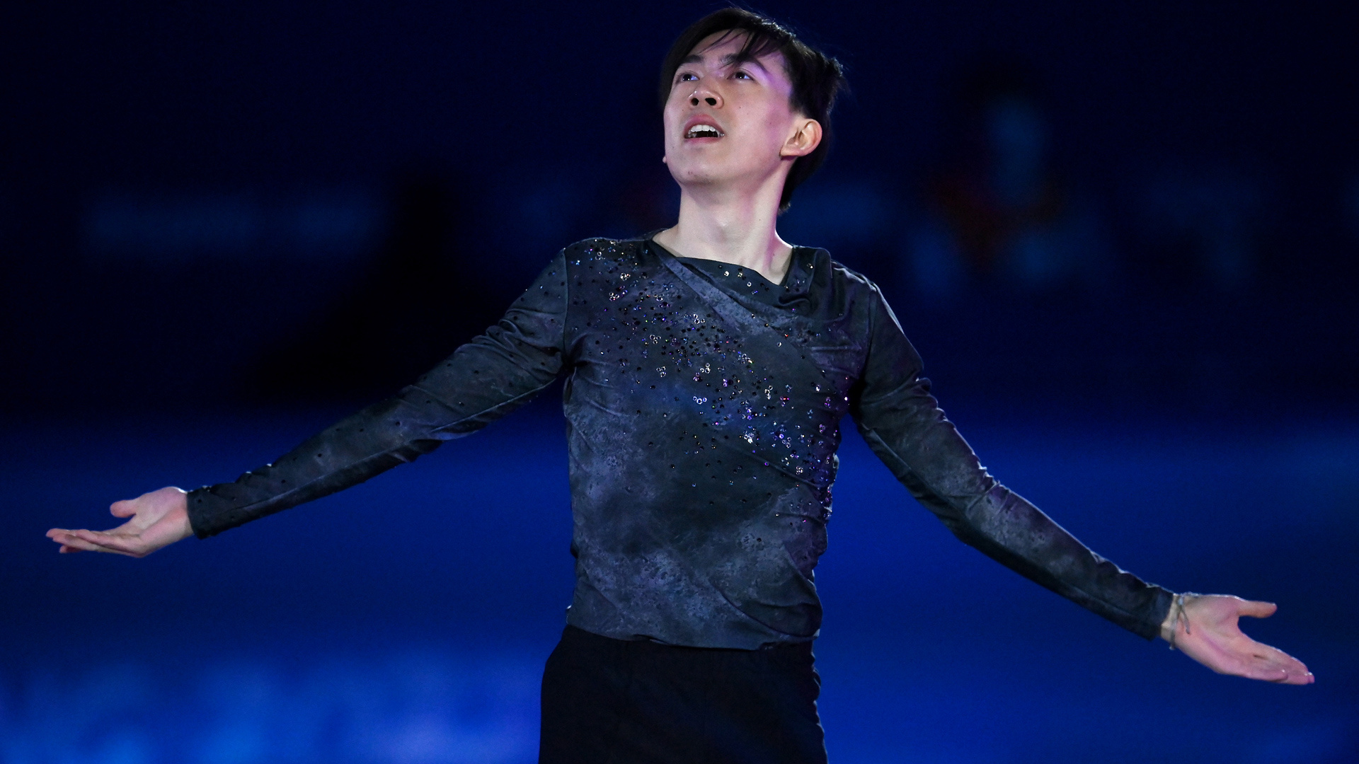 Vincent Zhou, Return to ice, Olympic exhibition gala, NBC Bay Area, 1920x1080 Full HD Desktop