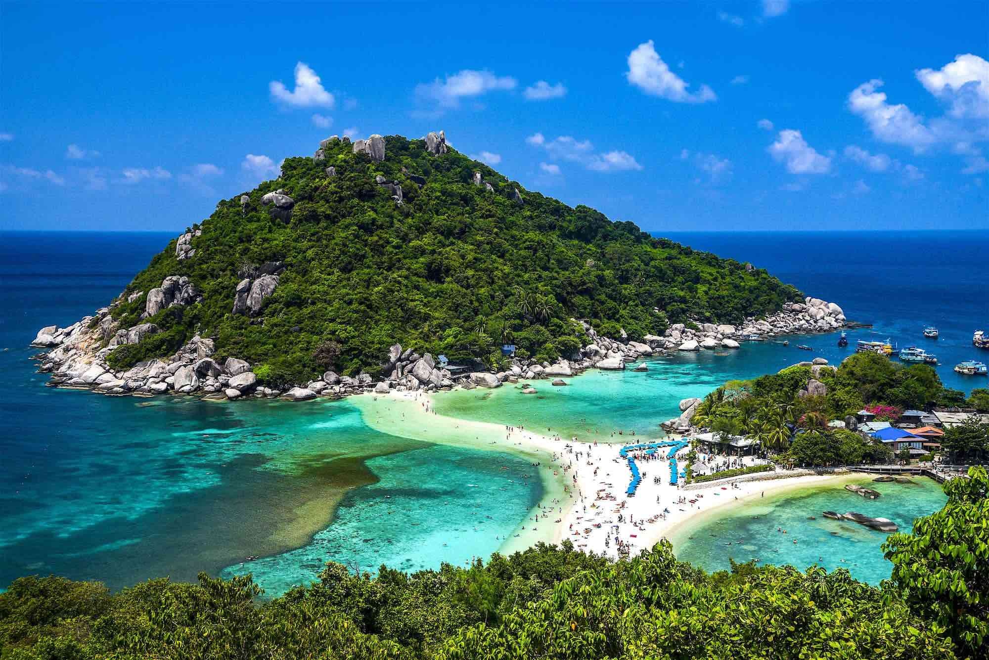 Koh Tao, Thailand, Koh Nang Yuan viewpoint, 2000x1340 HD Desktop