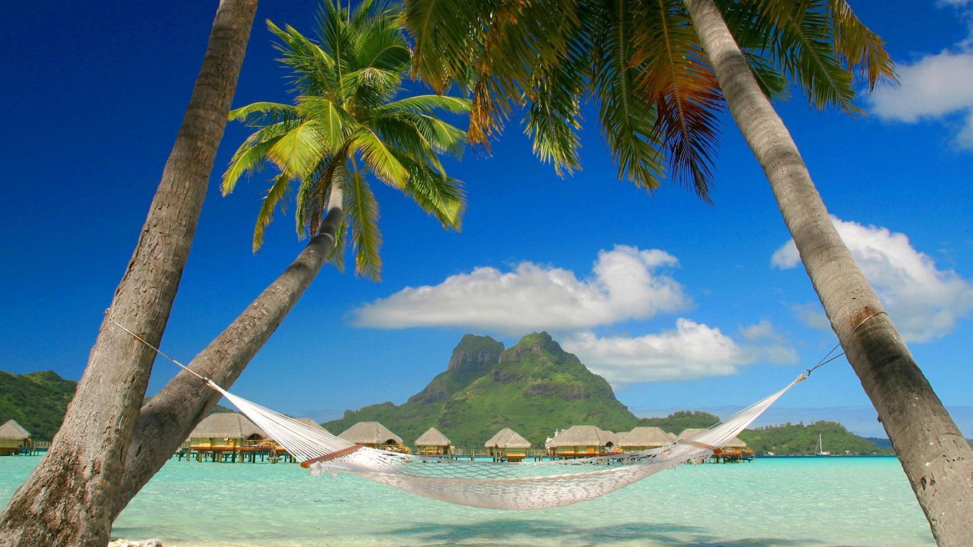 Bora Bora, Beach wallpaper, Stunning view, 1920x1080 Full HD Desktop