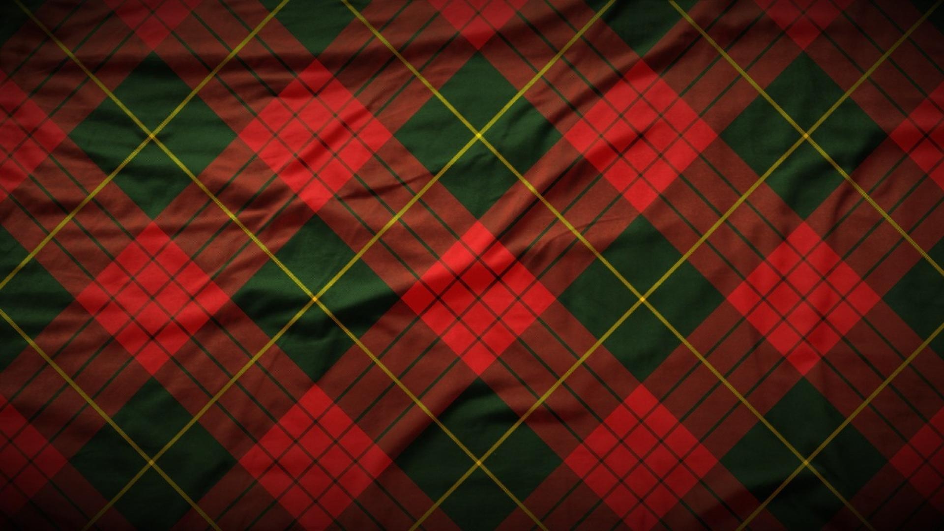 Fabric, Red Checked Wallpaper, 1920x1080 Full HD Desktop