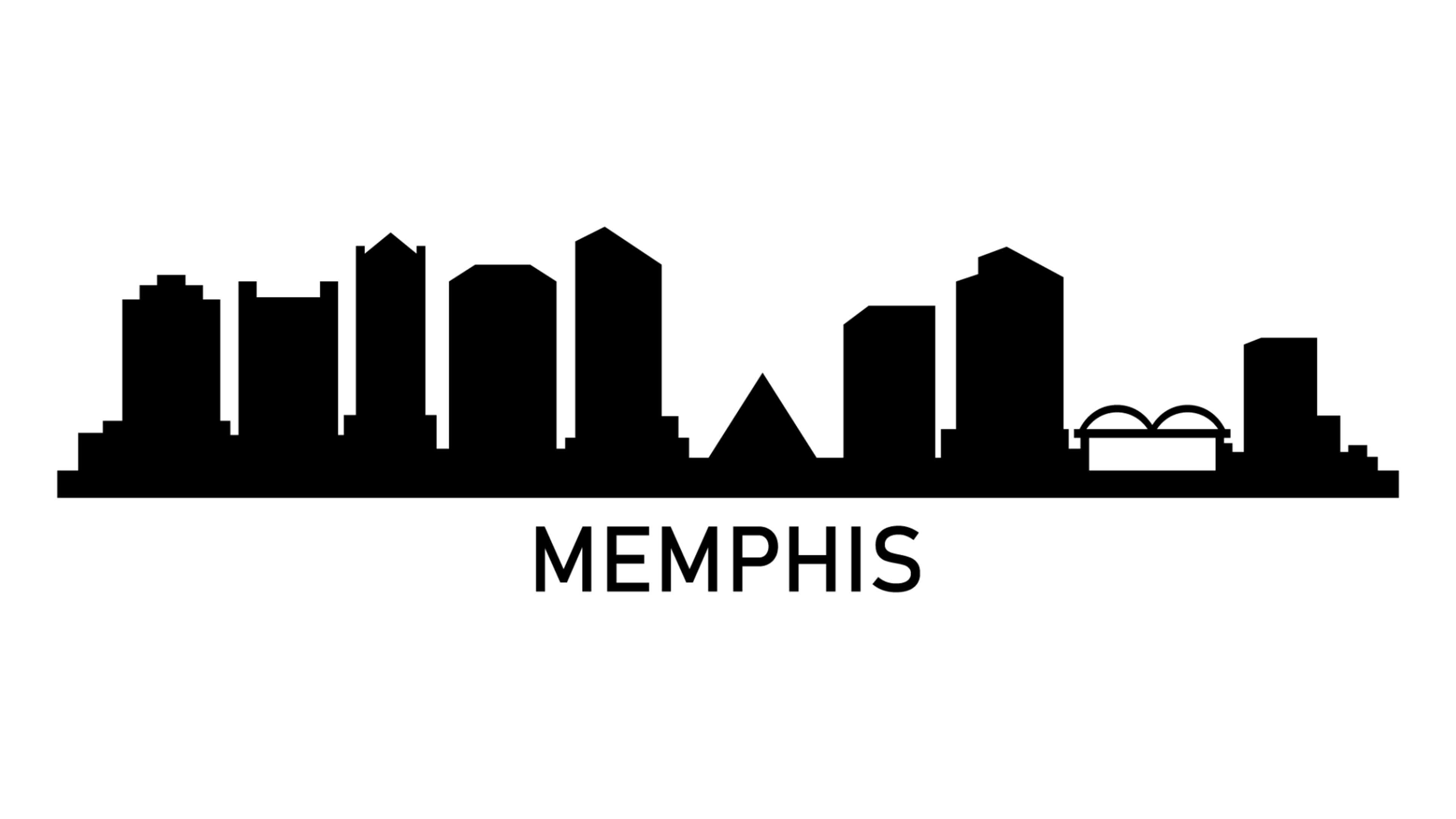 City Silhouette, Memphis Skyline Wallpaper, 3840x2160 4K Desktop