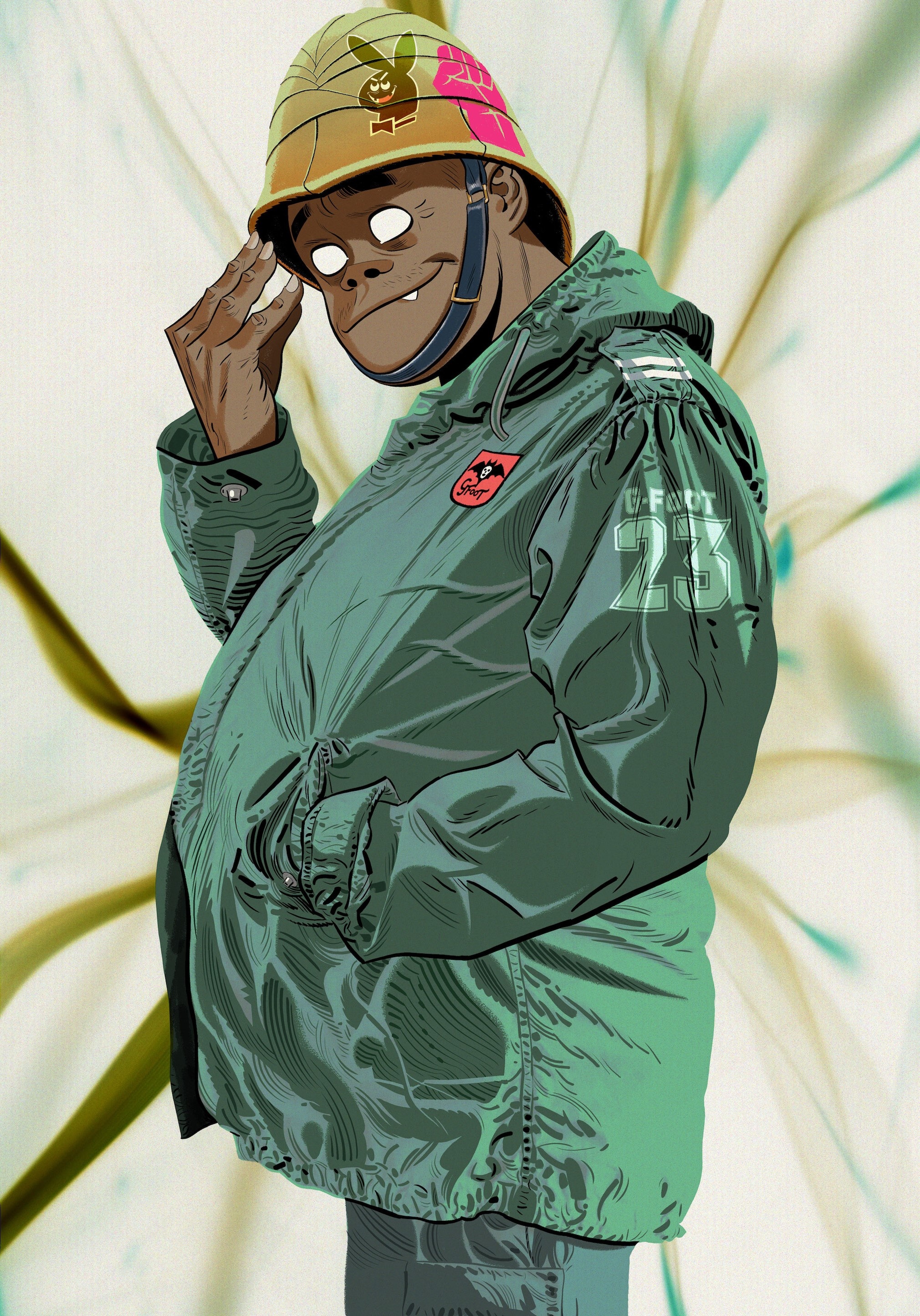 Russel from Gorillaz, Character from the band, 2020x2890 HD Phone