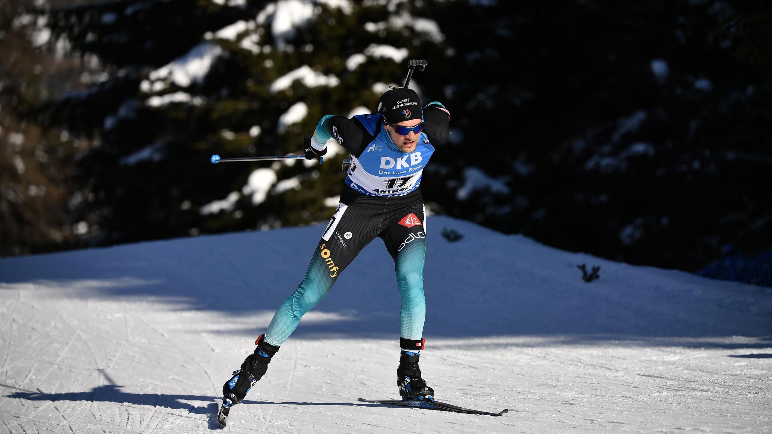 Simon Desthieux, winter sport news, biathlon mixed relay, Salt Lake City, 2560x1440 HD Desktop