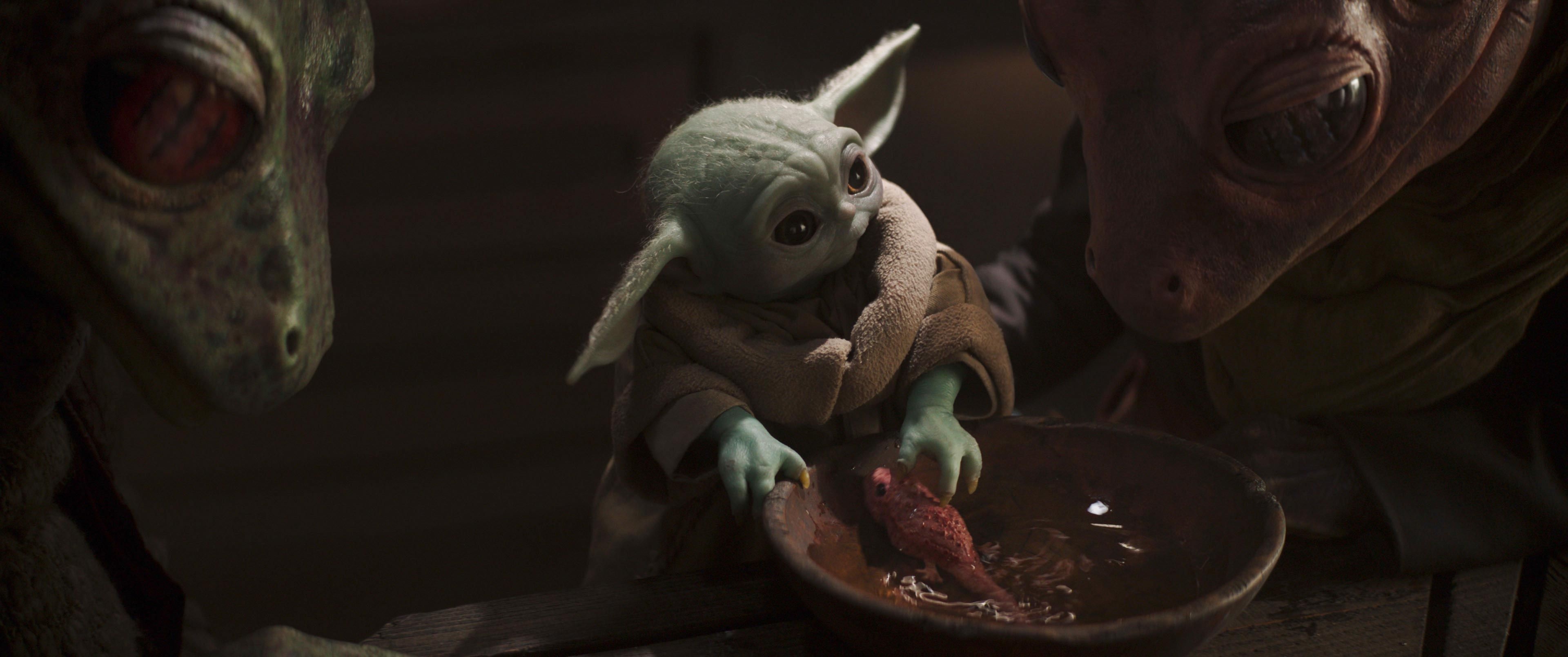 Baby Yoda, Changed Forever, Baby Yoda Reveal, 3840x1610 Dual Screen Desktop