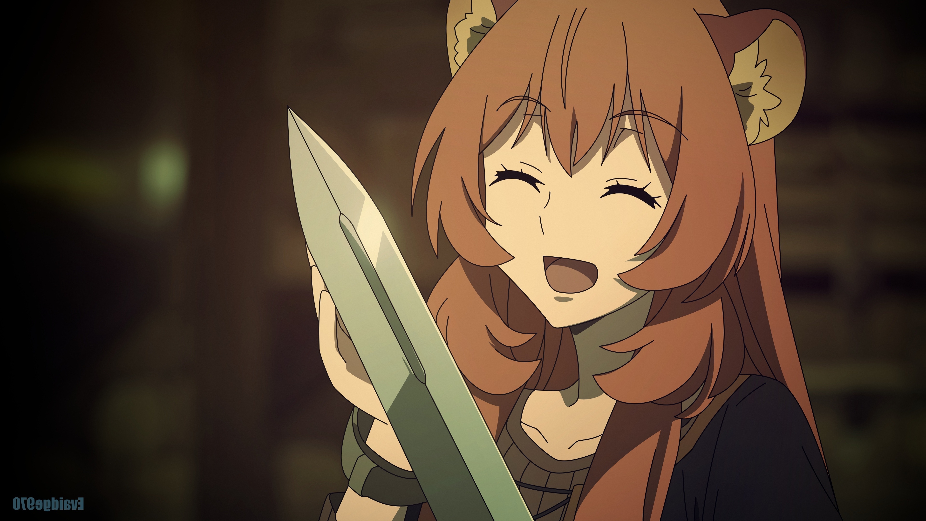 Tate no Yuusha Raphtalia, Beautiful wallpaper, Rising of the Shield Hero, Anime art, 3840x2160 4K Desktop