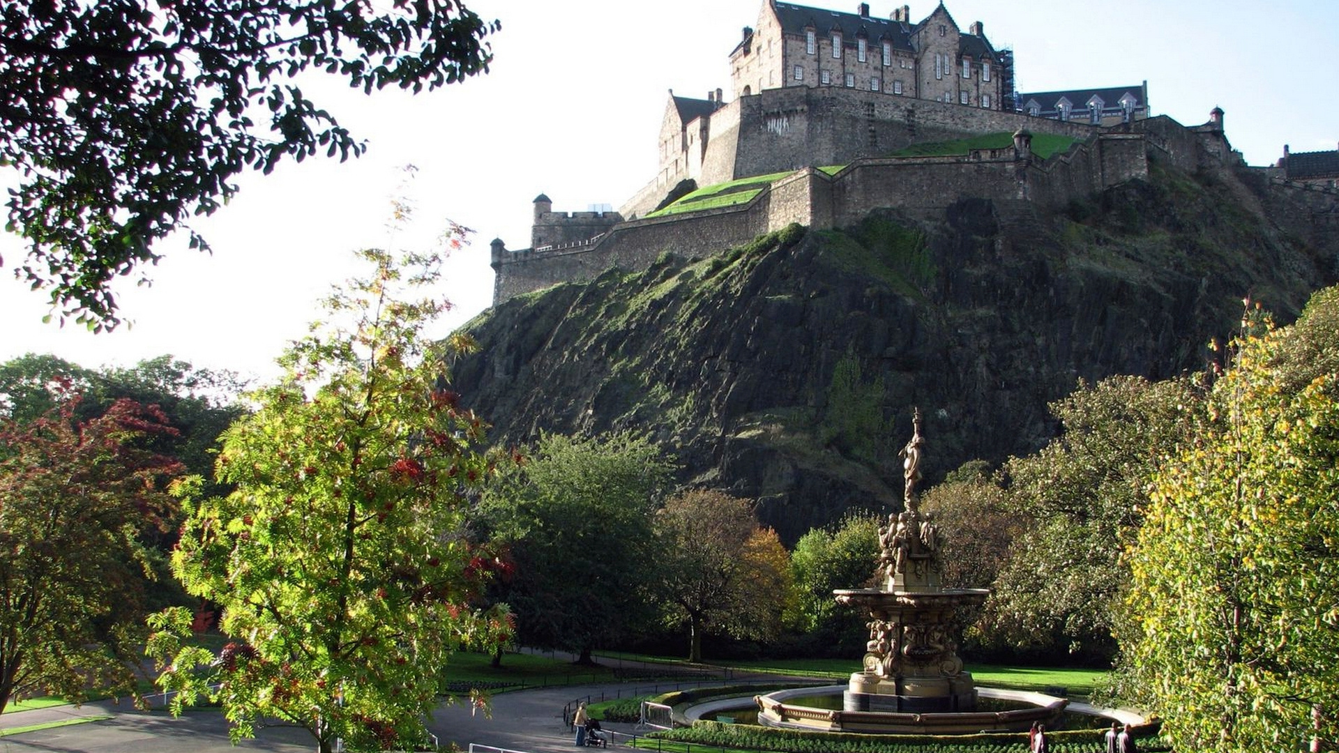 Edinburgh Castle, Travels, Free download, Scottish themed screen, 1920x1080 Full HD Desktop