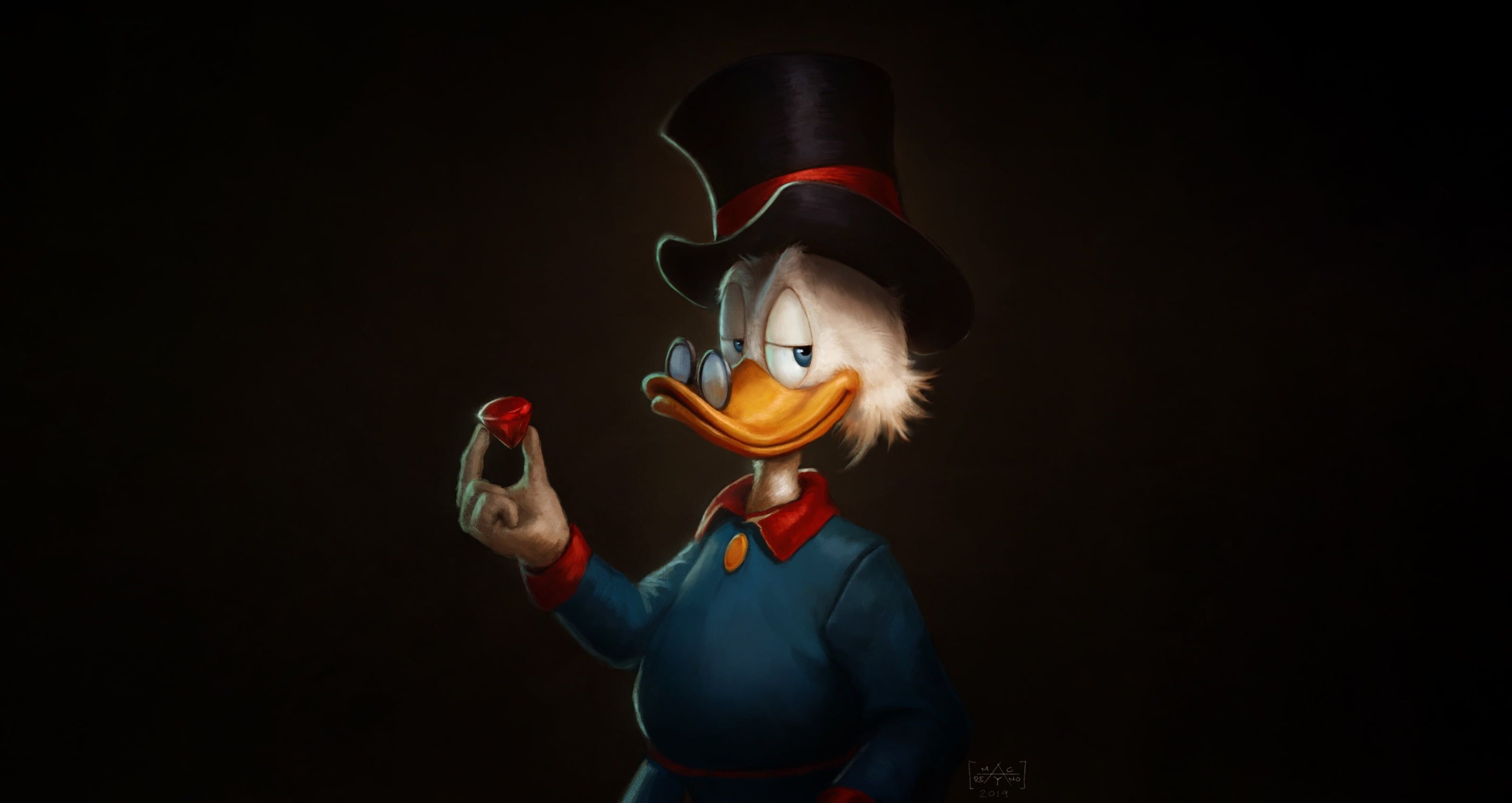 DuckTales Animation TV show, DuckTales 1987, Scrooge McDuck, Wallpaper for desktop, 3200x1700 HD Desktop