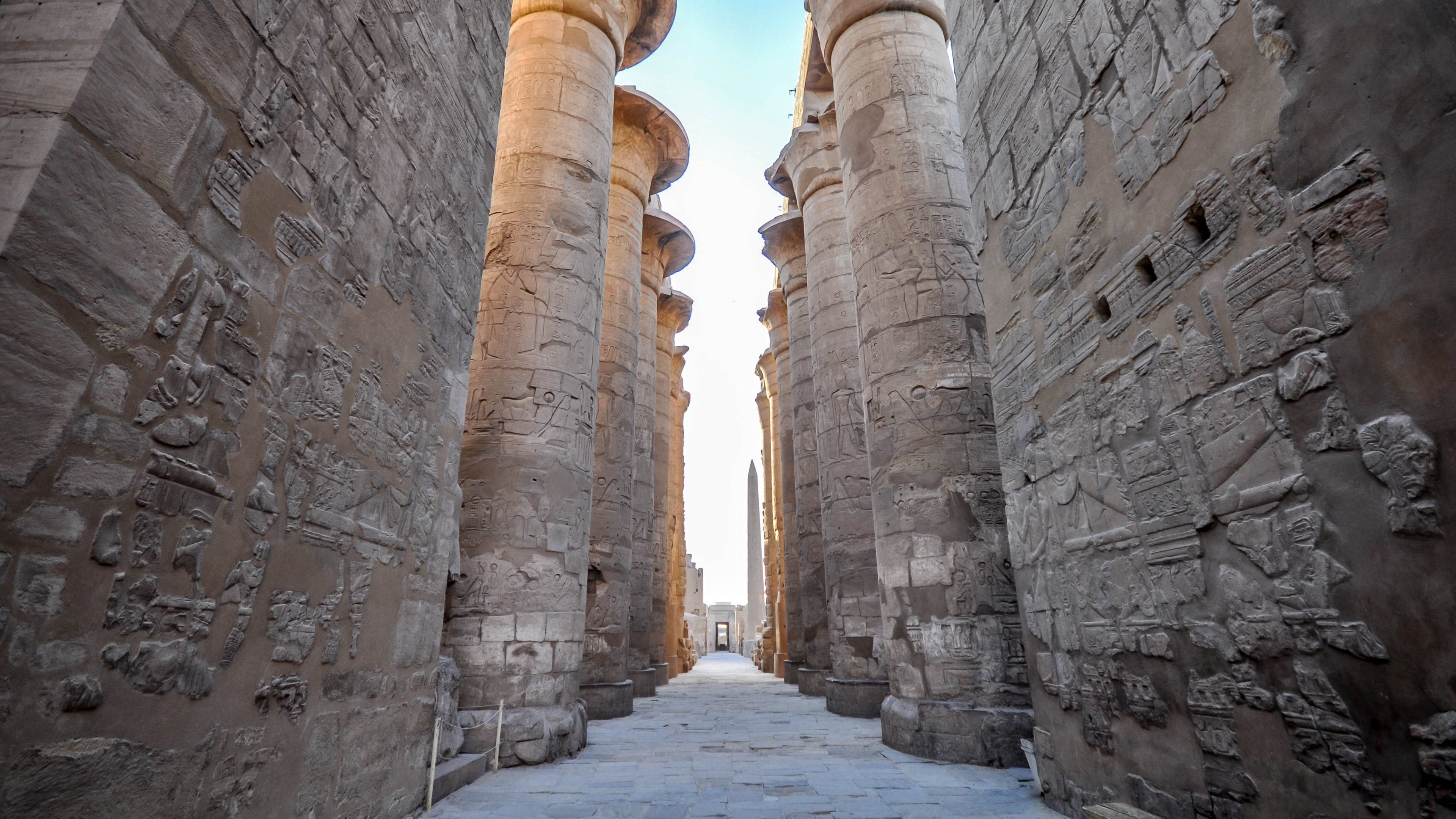 Luxor Temple, Astonishing Karnak wallpapers, Ancient Egyptian marvel, Architectural beauty, 3840x2160 4K Desktop