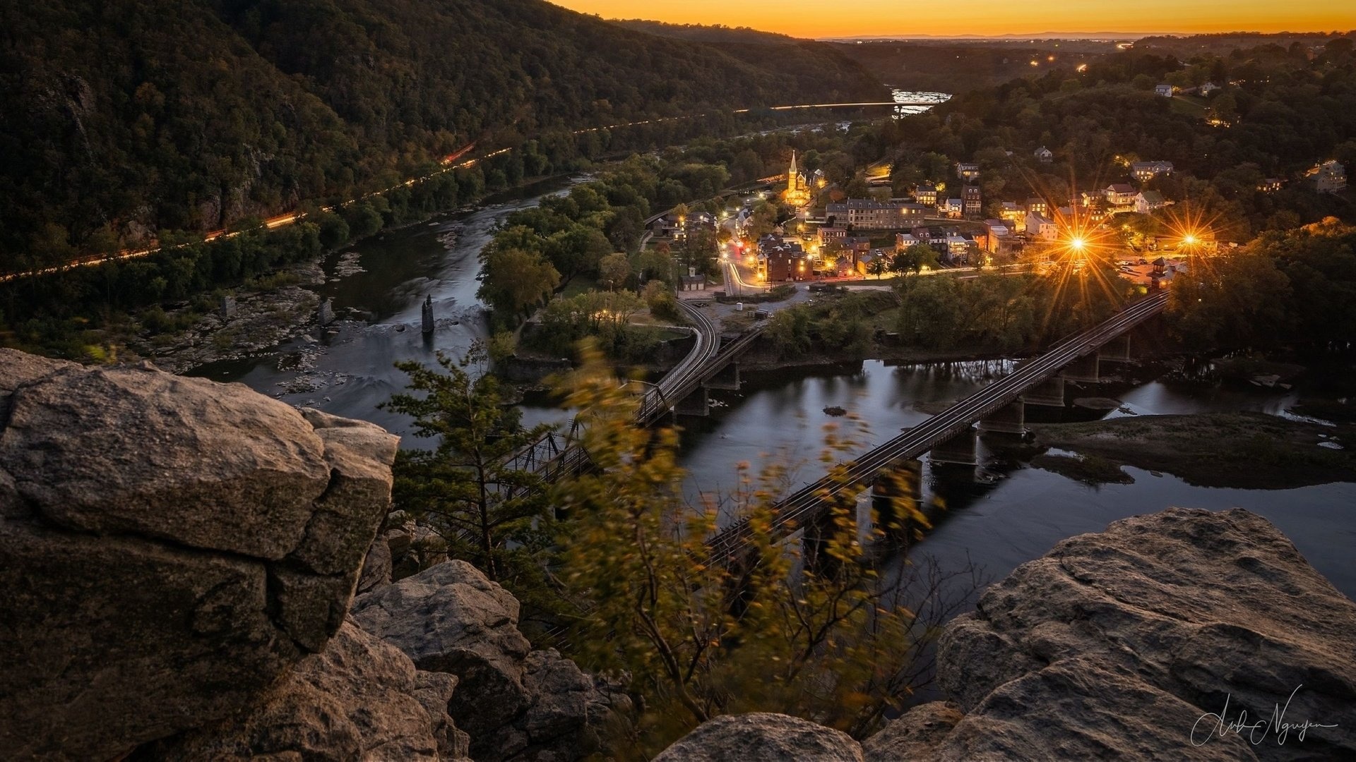 Harpers Ferry, West Virginia beauty, Natural wonders, Mountain scenery, 1920x1080 Full HD Desktop