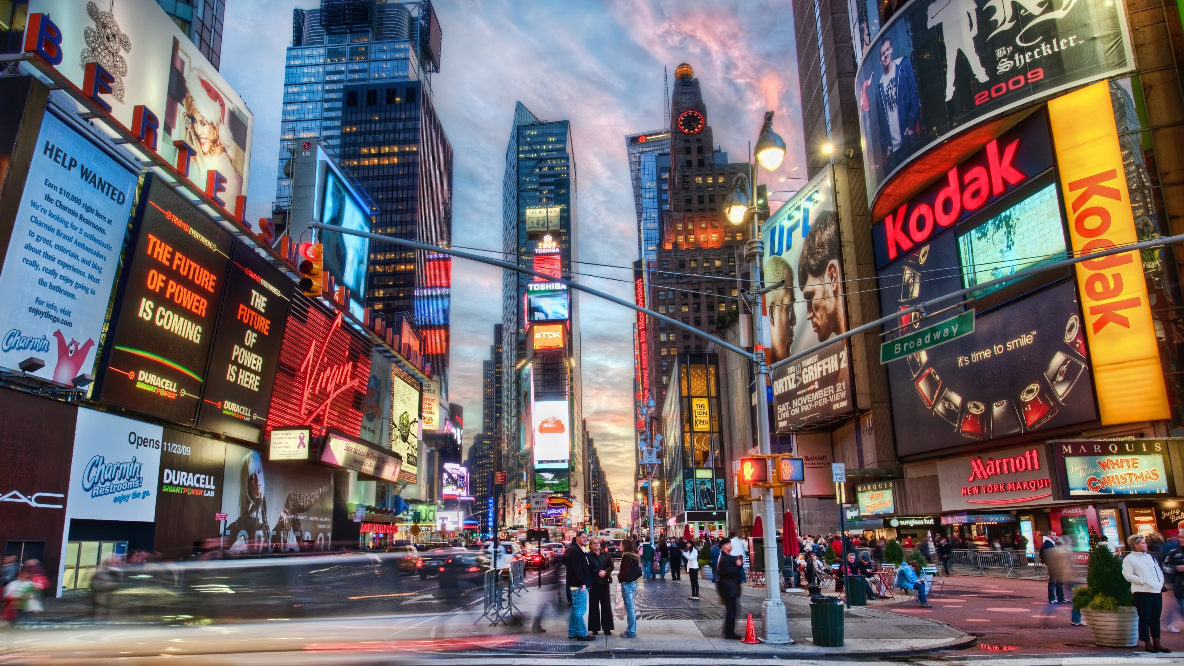 Times Square, New York Wallpaper, 3840x2160 4K Desktop