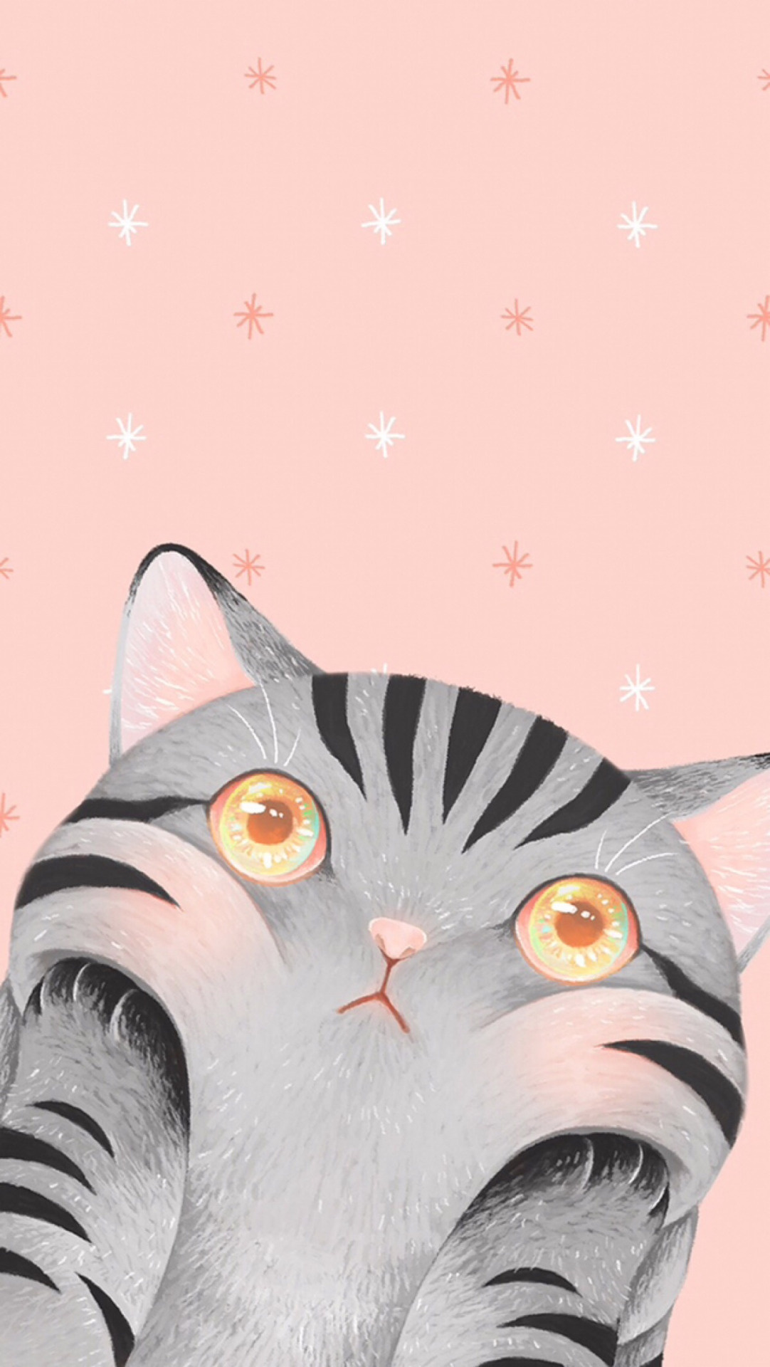 Kawaii cat, Cute Phone Wallpaper, 1090x1920 HD Phone